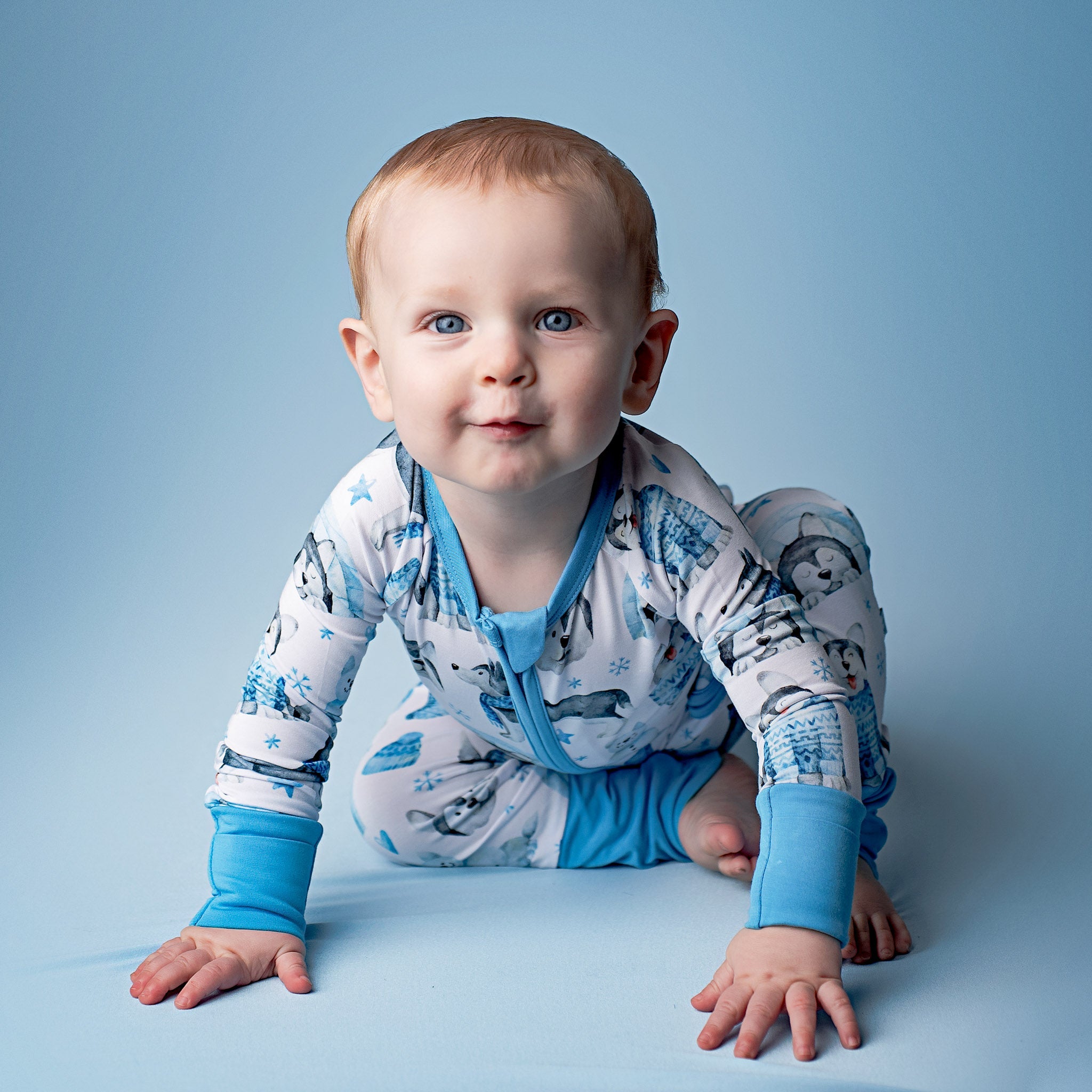 Arctic Huskies | Bamboo Zipper Pajamas