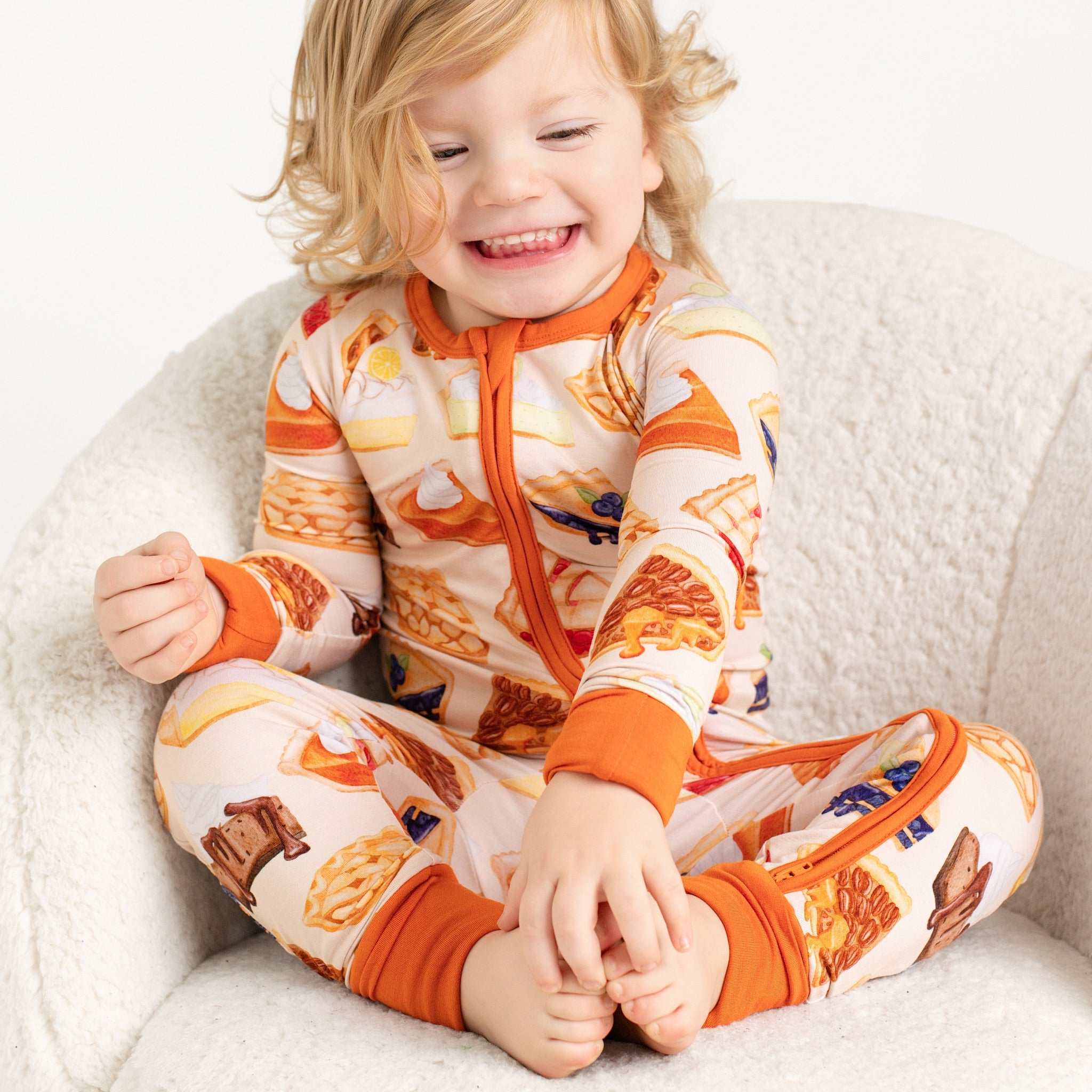 Slice Of Pie | Bamboo Zipper Pajamas