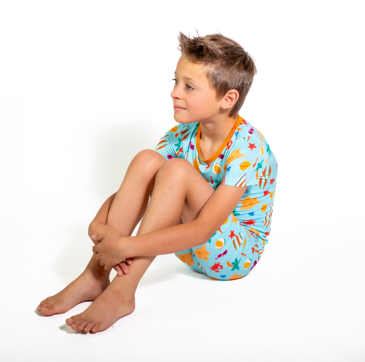 Beach Short Pajamas For Kids | Lightweight Summer Sleepwear |