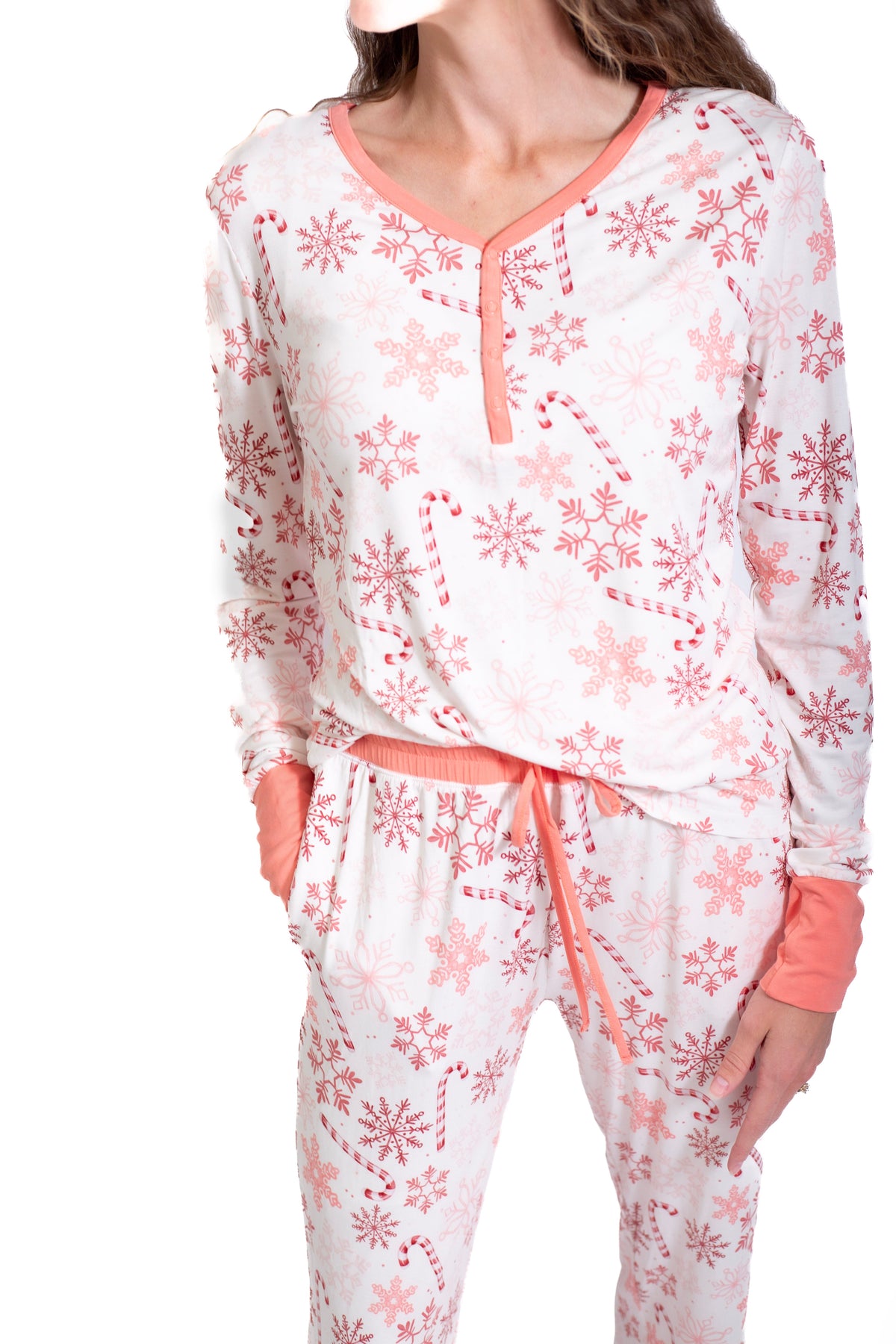 My First Candy Cane: Women's Pajamas: 2 Piece Bamboo Pajamas