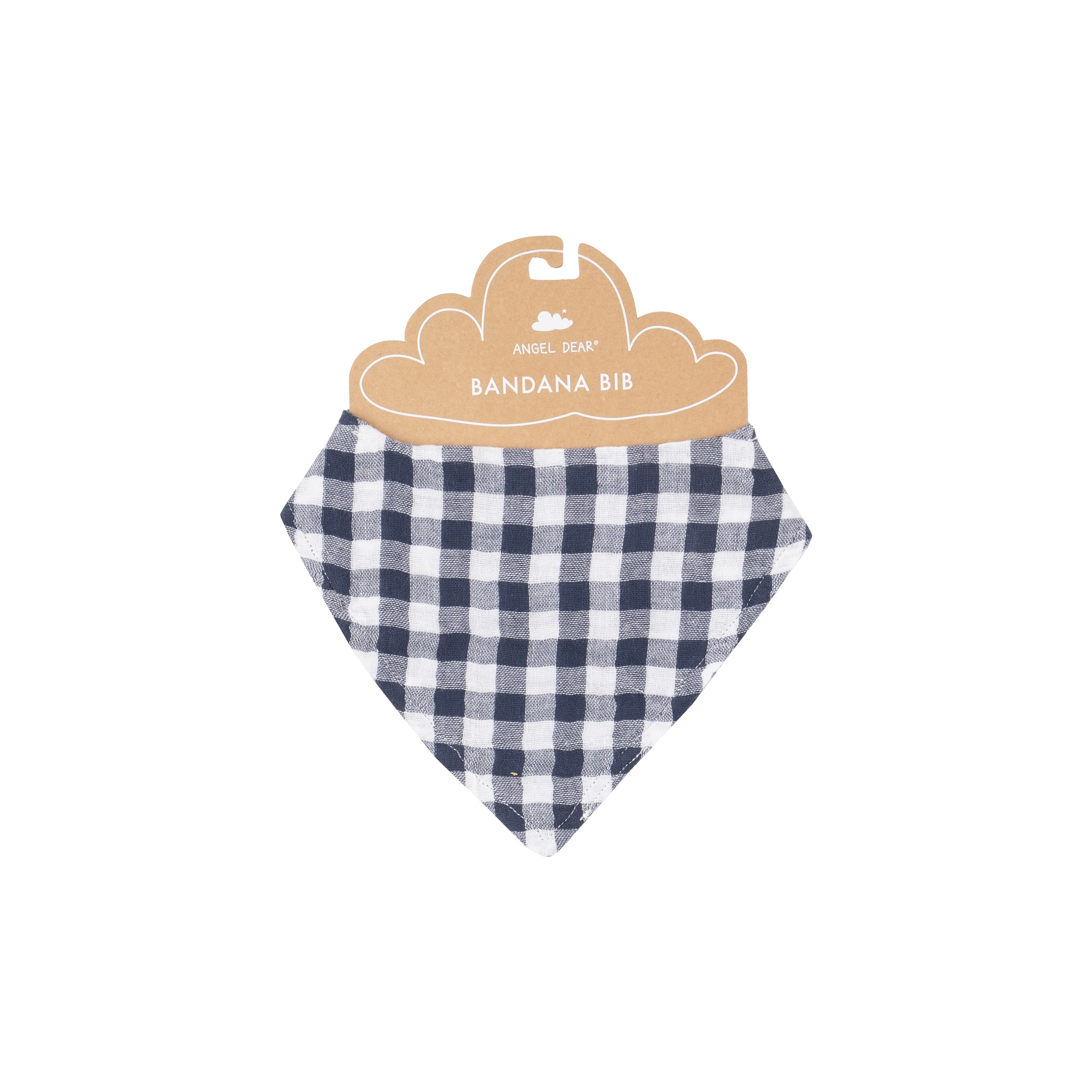 Bandana Bib - Gingham Navy