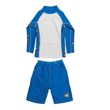 Boys 2 Long Sleeve Rashguard Set