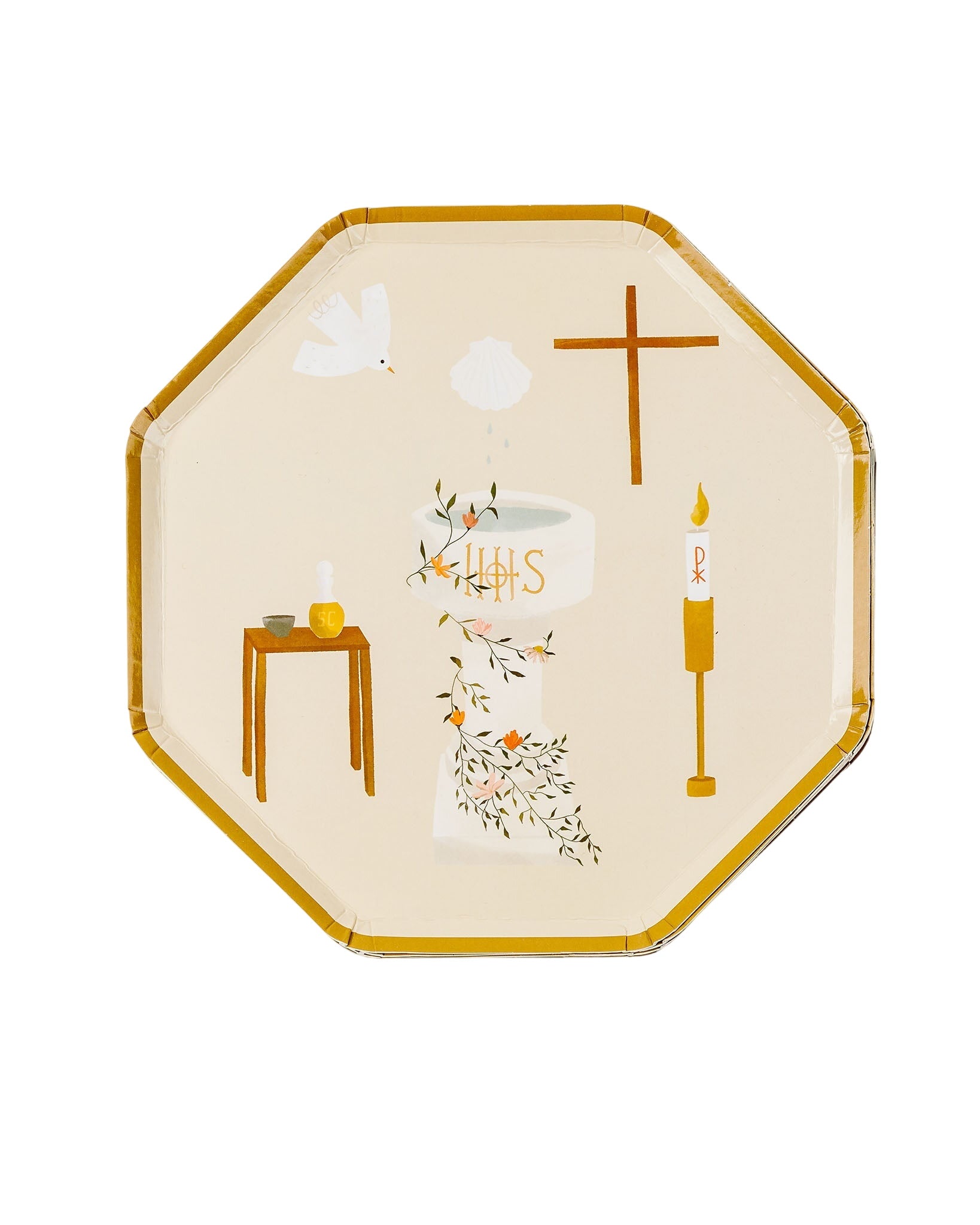 Be A Heart Baptism Luncheon Plates – Religious Party Tableware