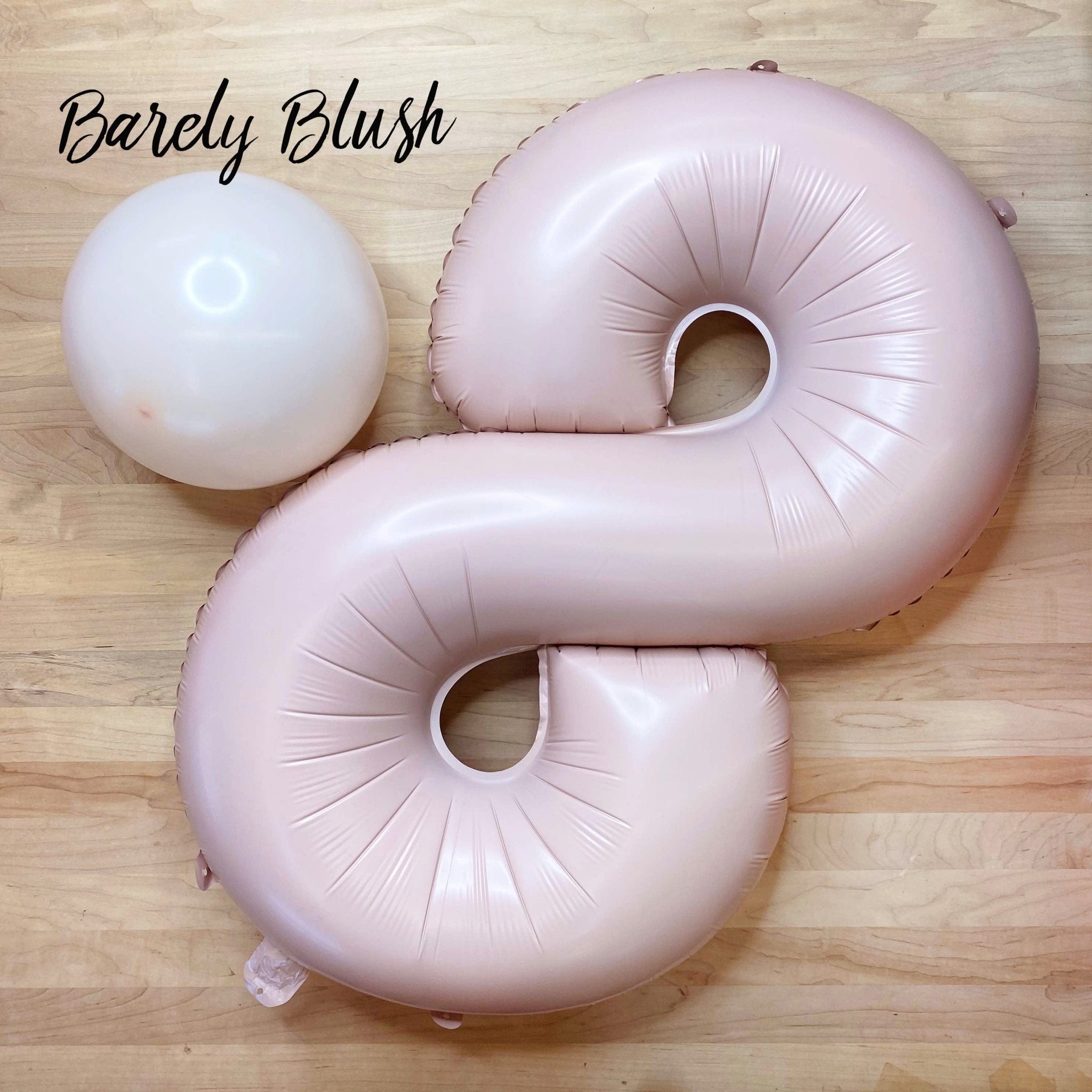 Blush Mylar Number Balloon