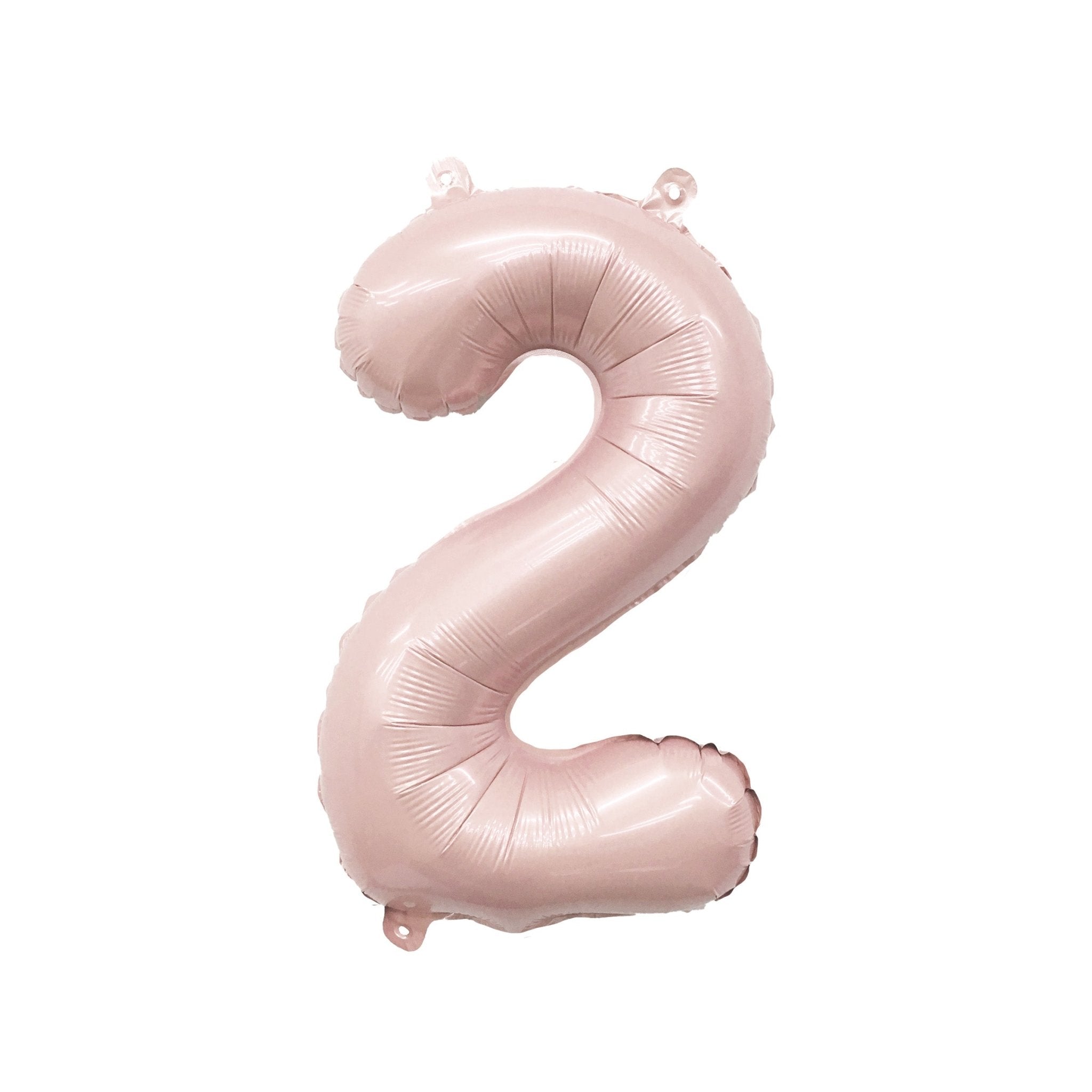Blush Mylar Number Balloon