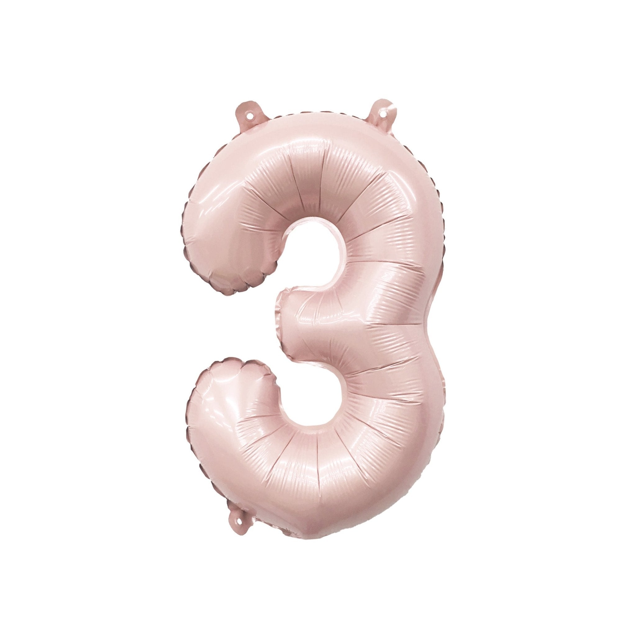 Blush Mylar Number Balloon