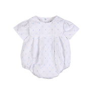 Barry | Boys White & Blue Organic Cotton Shortie