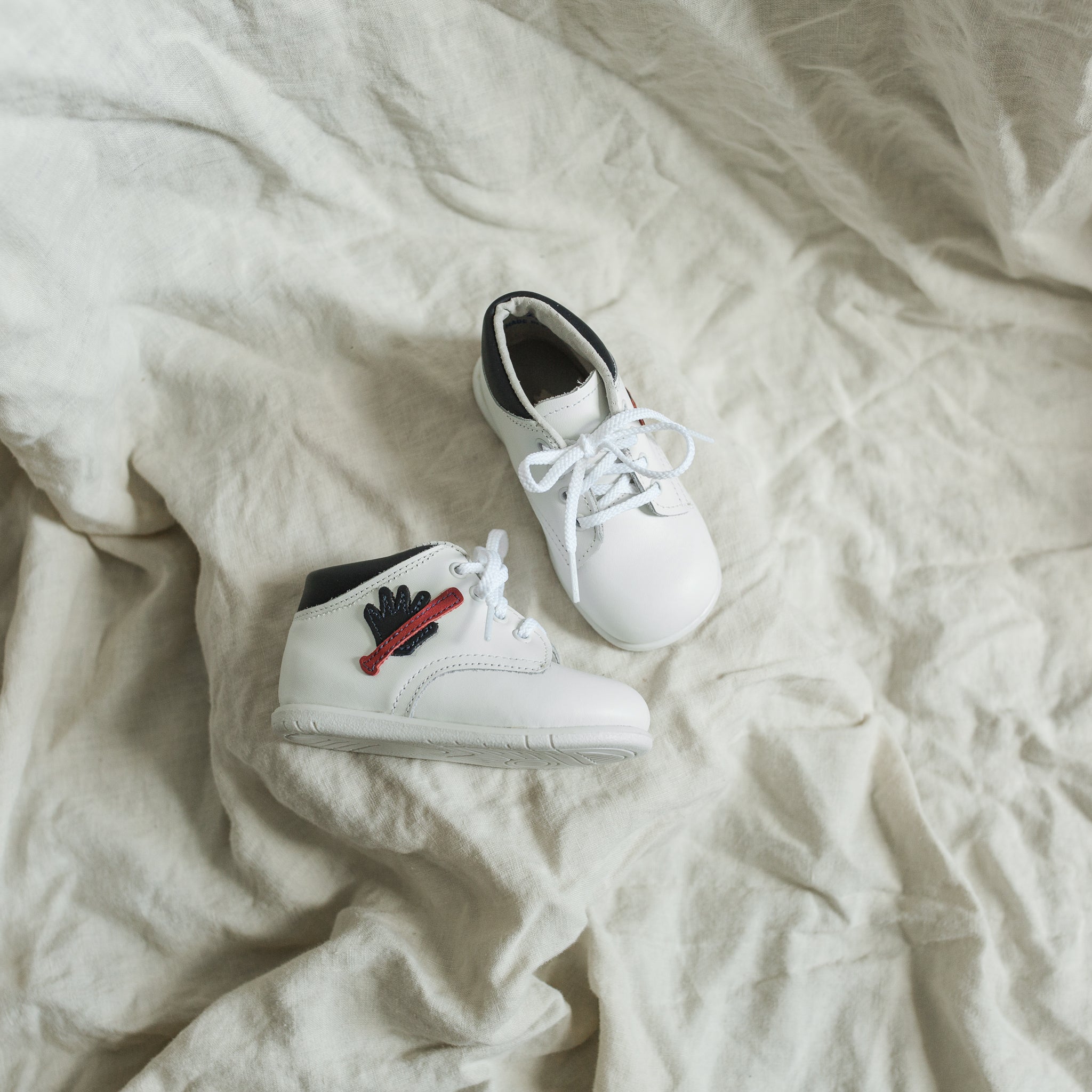 Baseball First Walker - White/navy