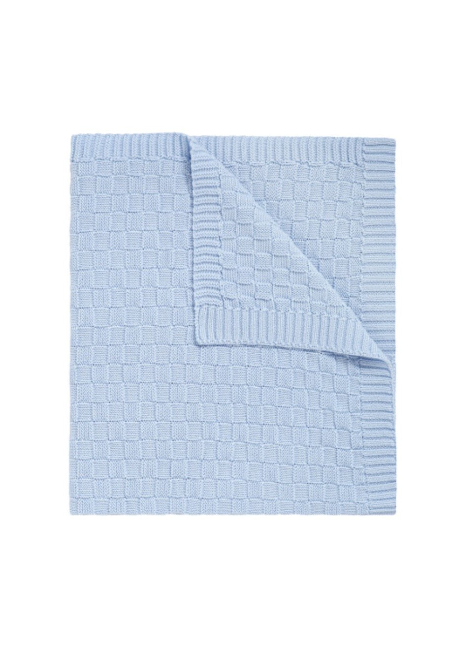 Basket Weave Knit Blanket