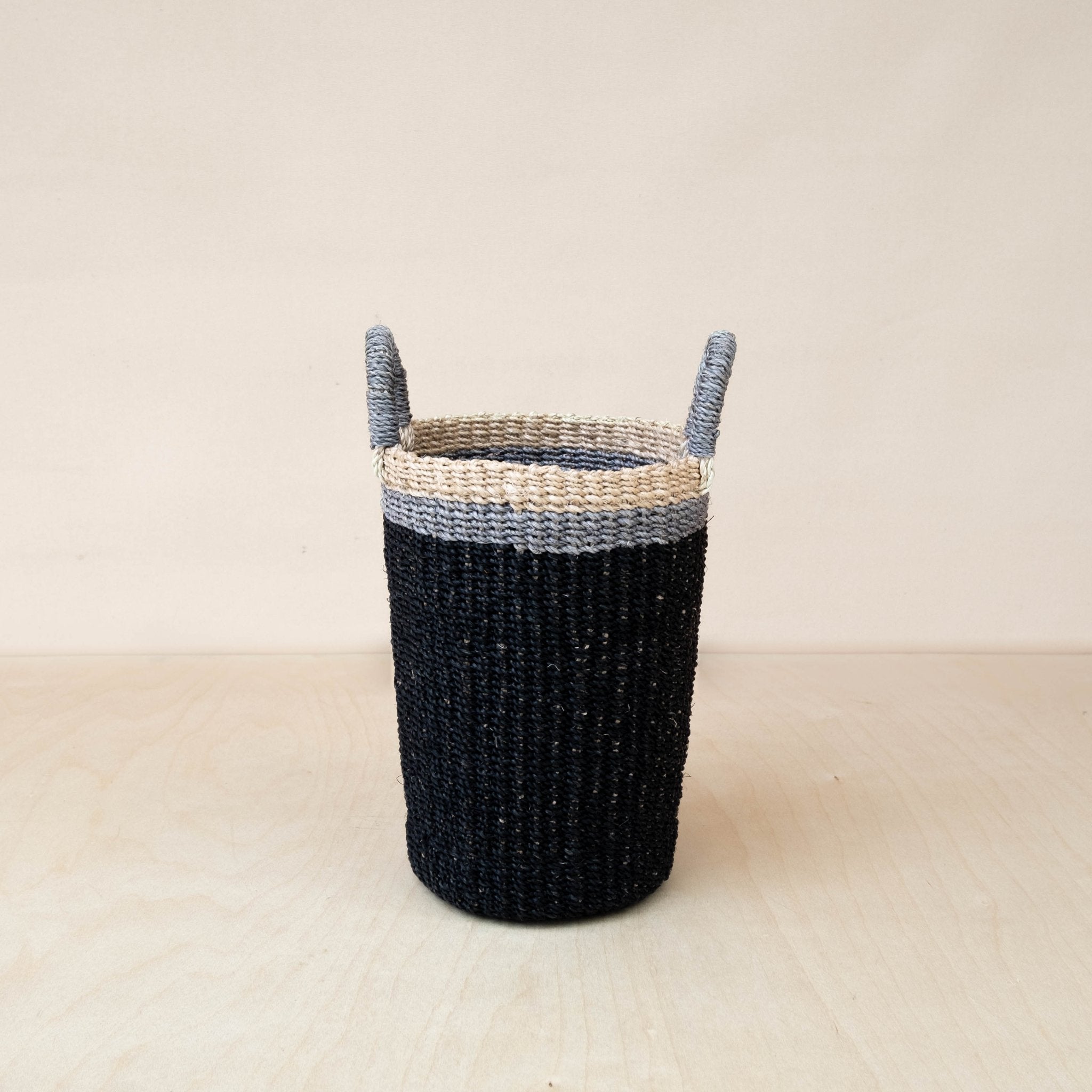 Black Woven Basket Vase - Weave Basket | Likhâ