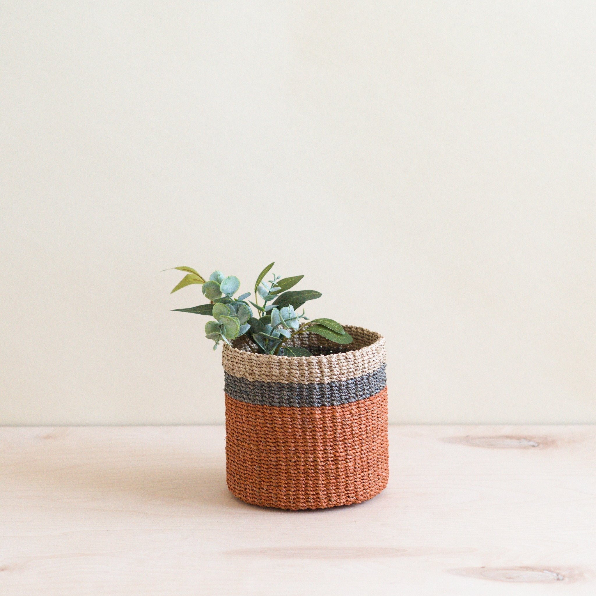Coral Tabletop Mini Basket - Handwoven Baskets | Likhâ