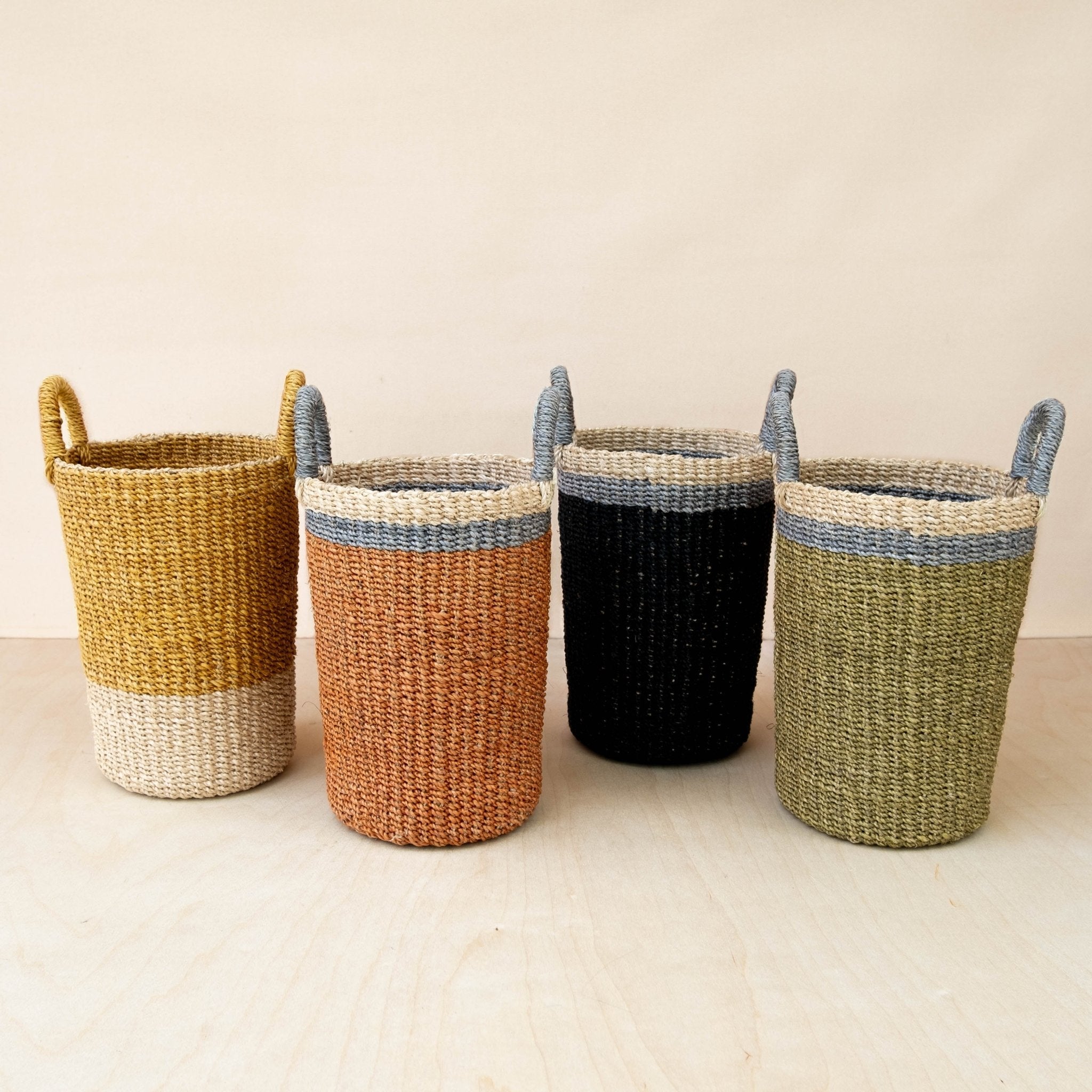 Coral Wicker Basket Vase - Decorative Basket | Likhâ