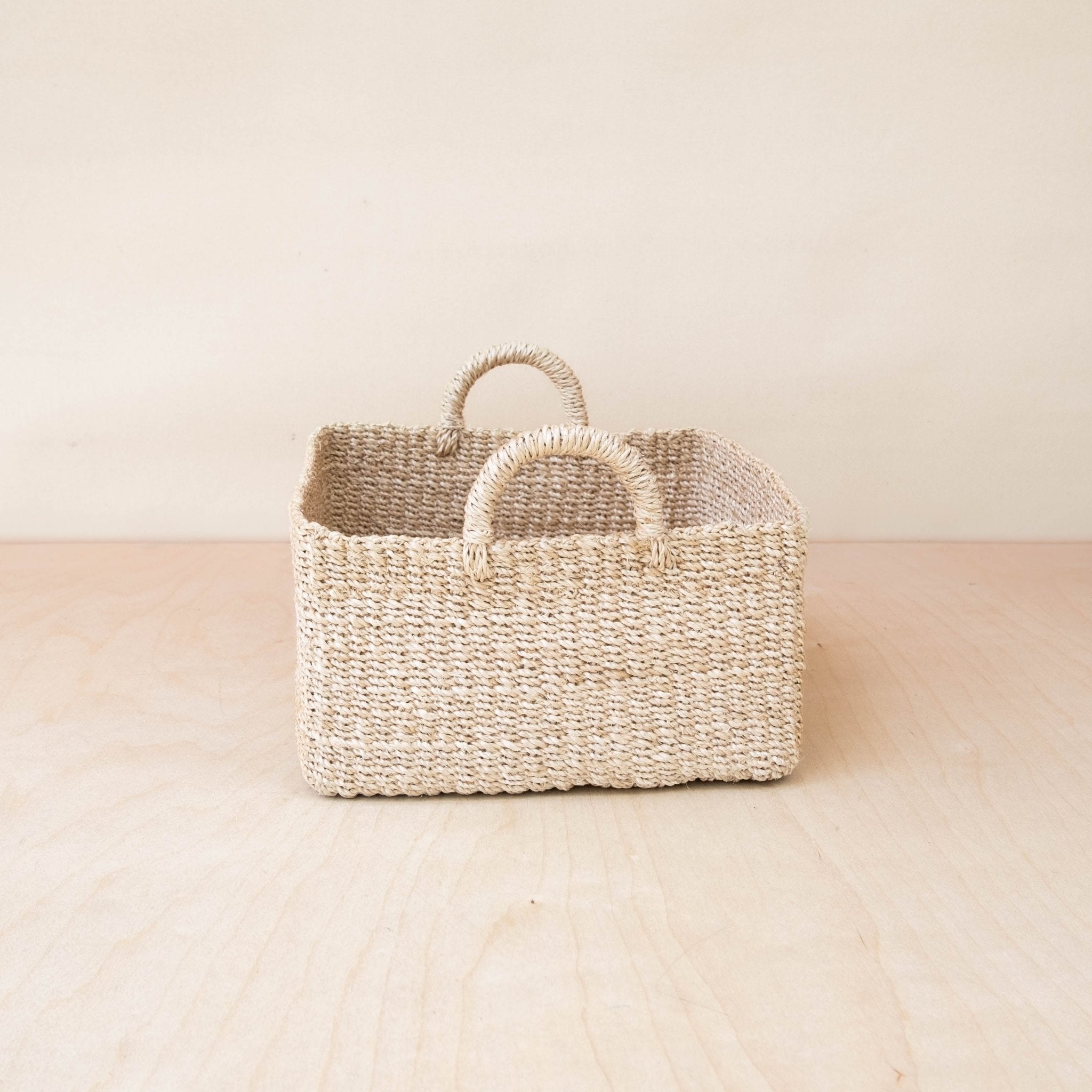 Square Tabletop Basket - Weave Basket | Likhâ