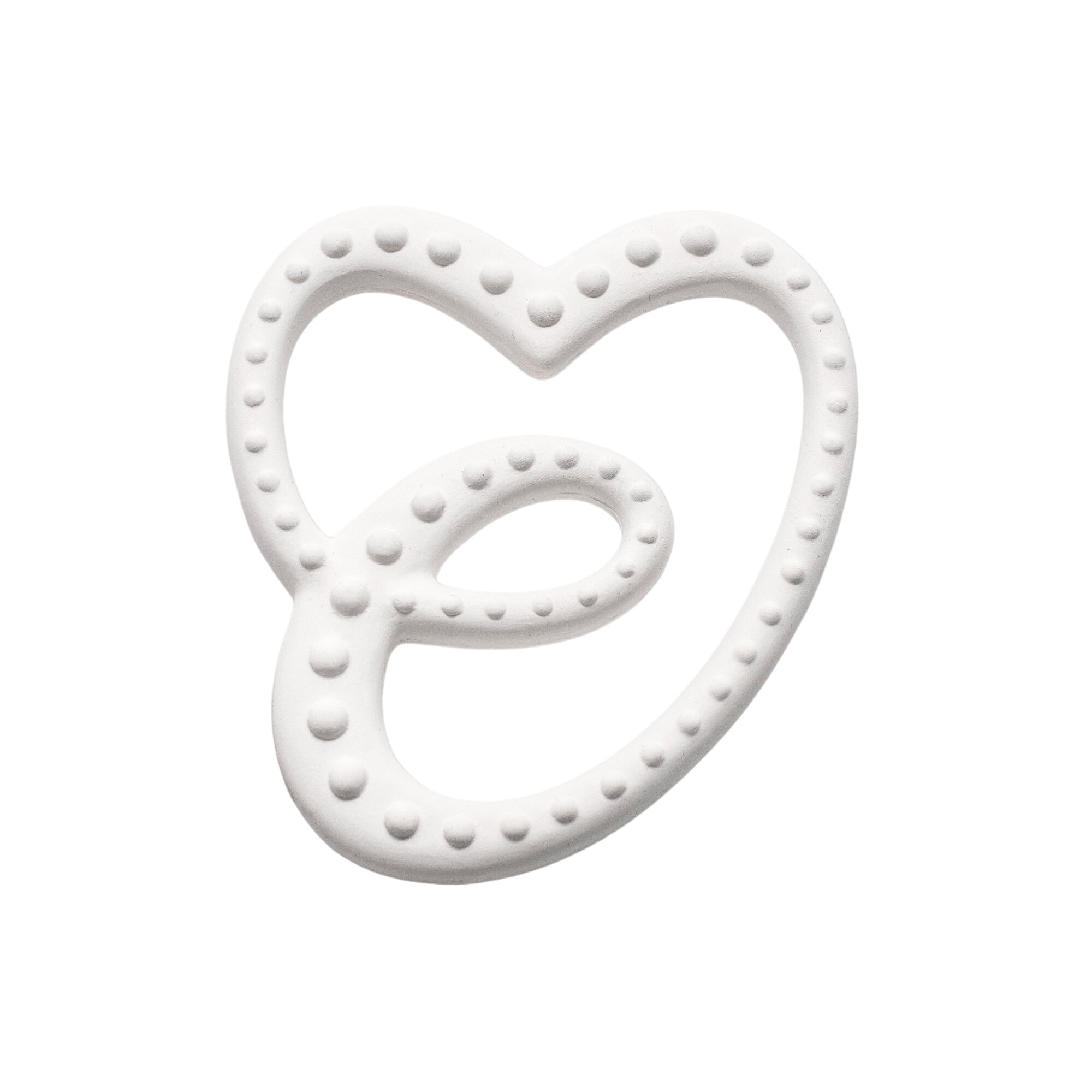 Sensory Rubber Teether - White