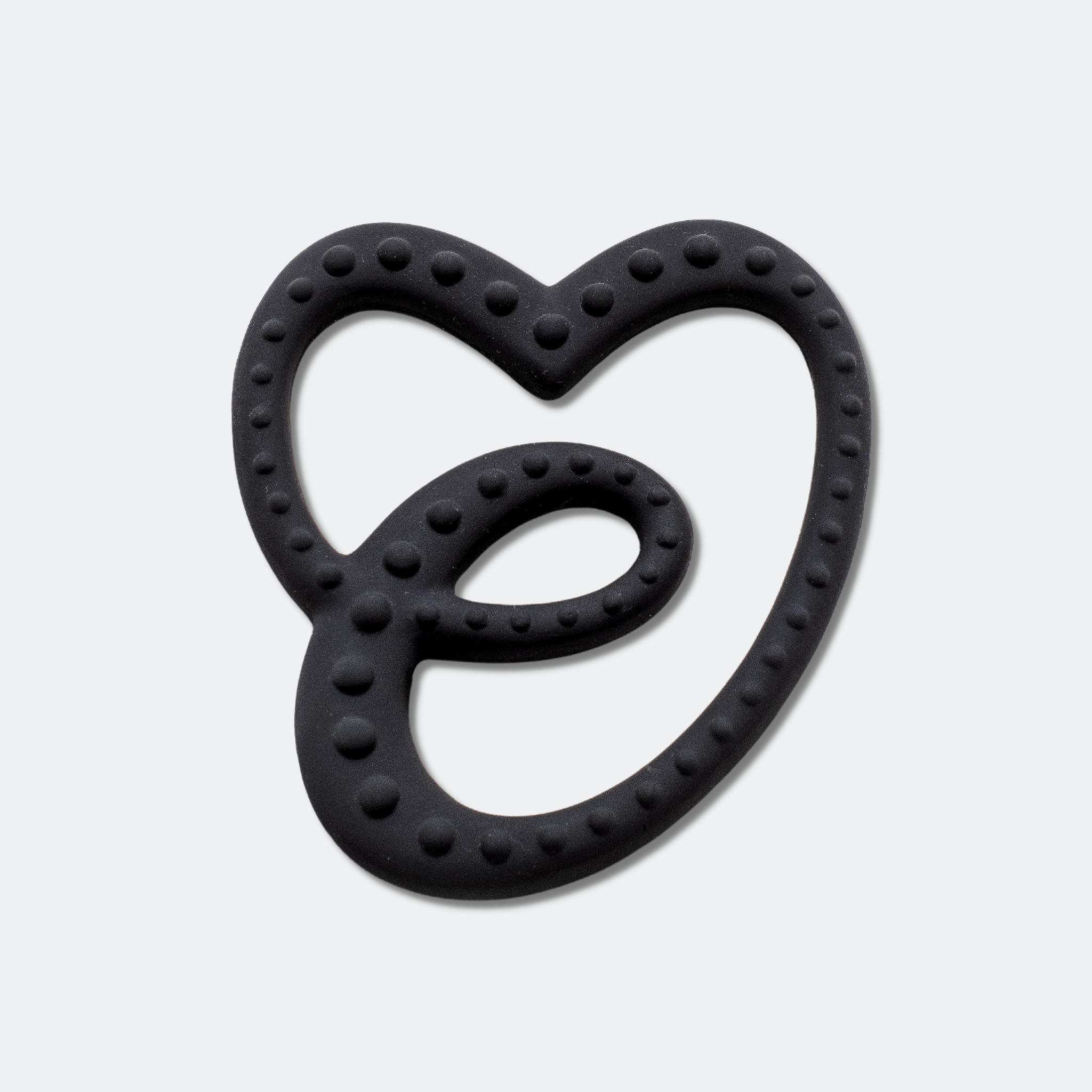 Sensory Teether With Mini Muslin - Black/sycamore