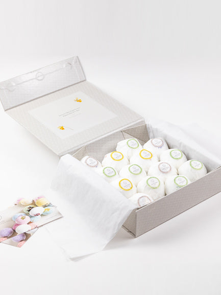 Bulk - 100 Natural Vegan Mix Scents Bath Bombs - White