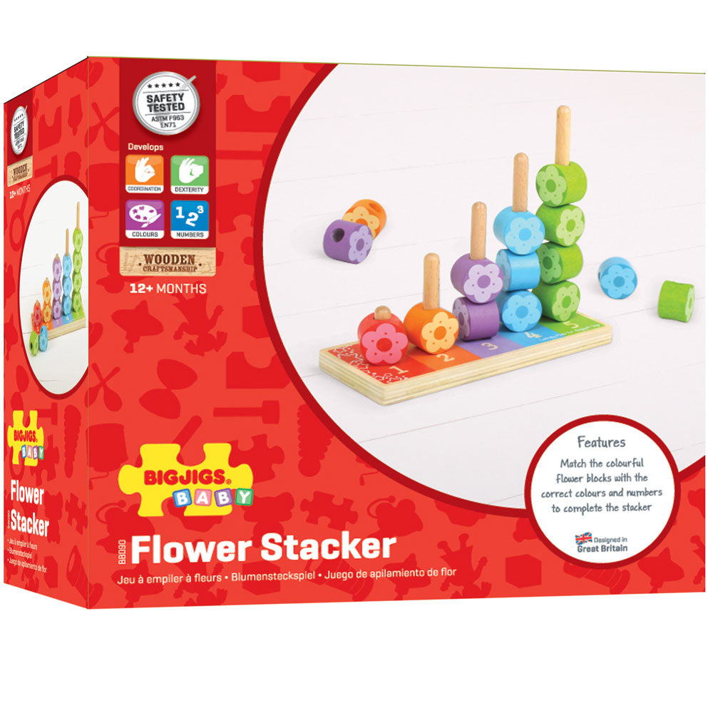 First Flower Stacker By Bigjigs Toys Us