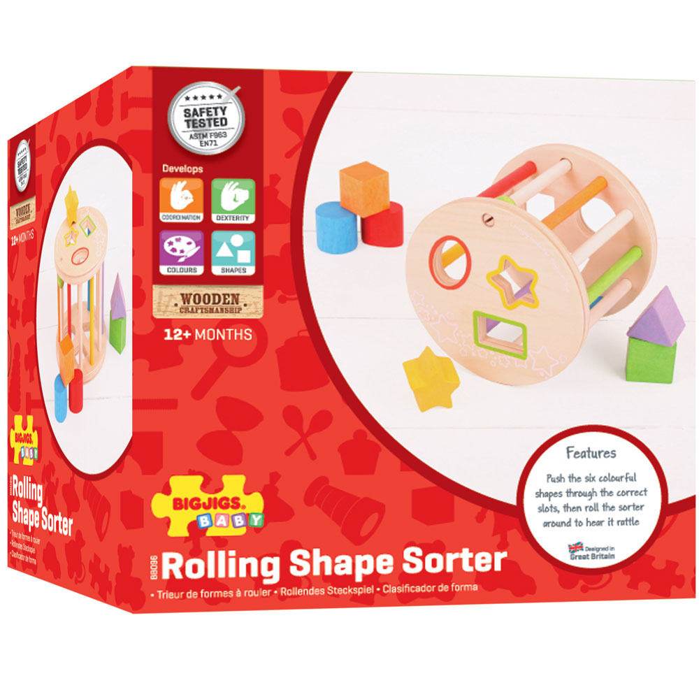 First Rolling Shape Sorter By Bigjigs Toys Us