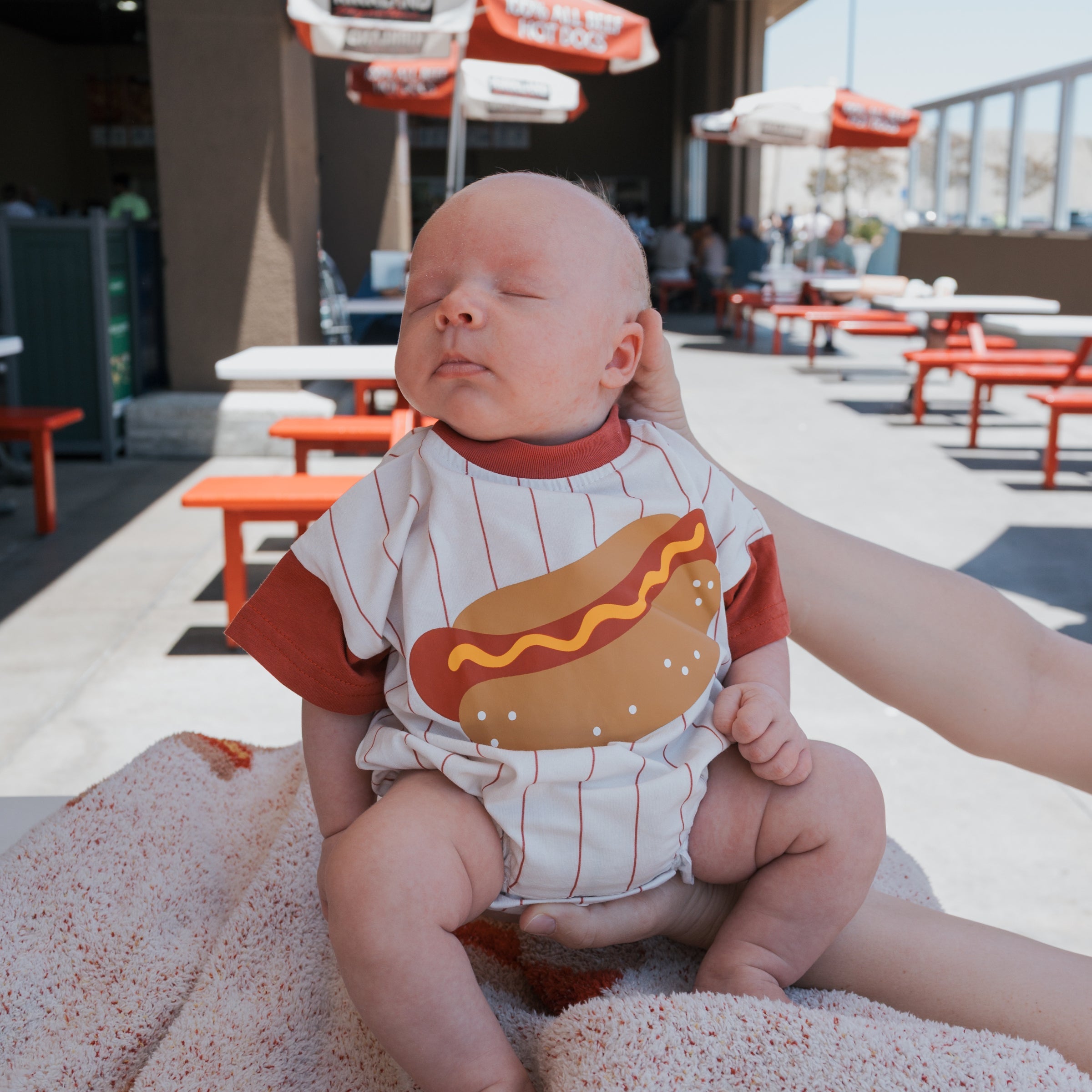 Short Sleeve Romper | Hot Dog
