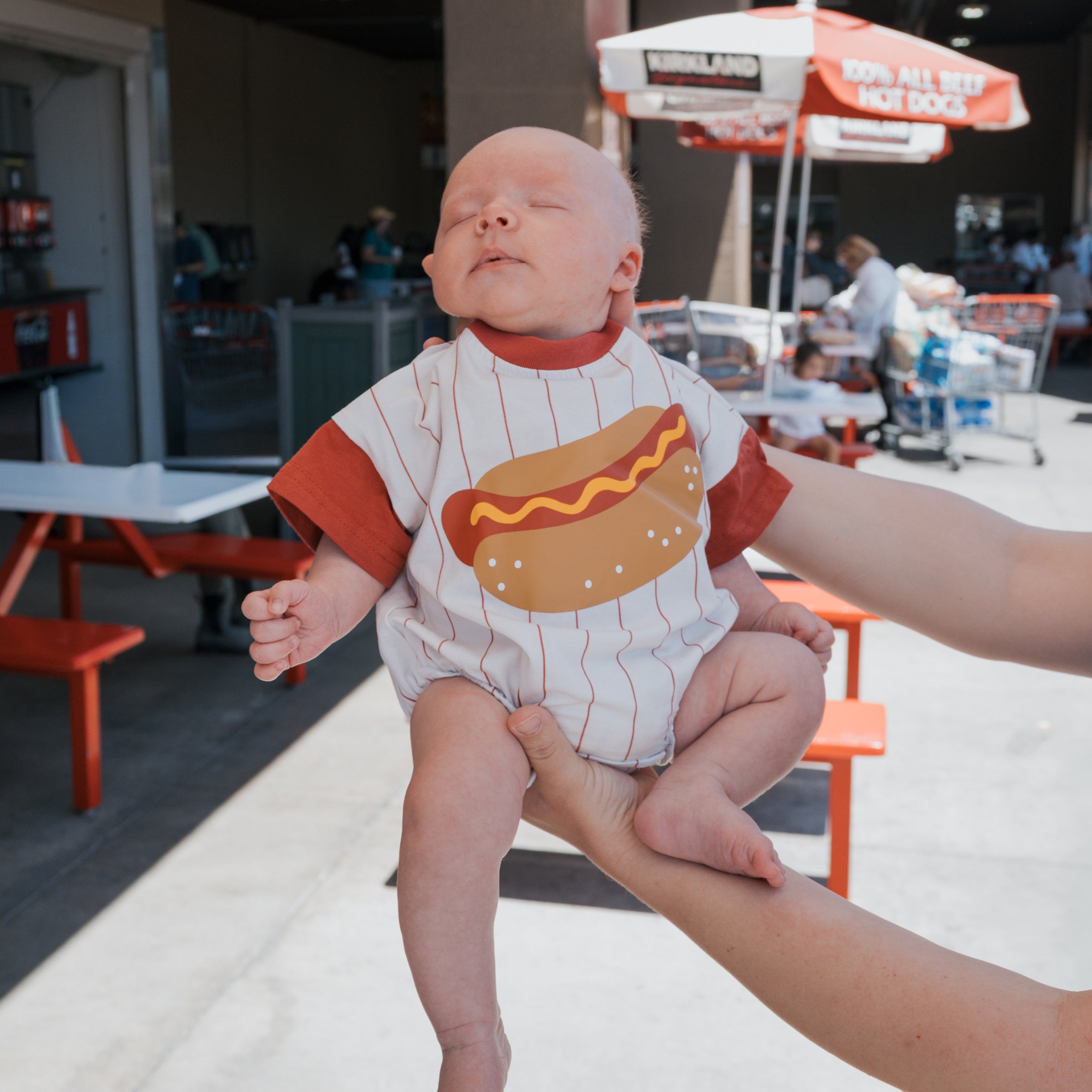 Short Sleeve Romper | Hot Dog