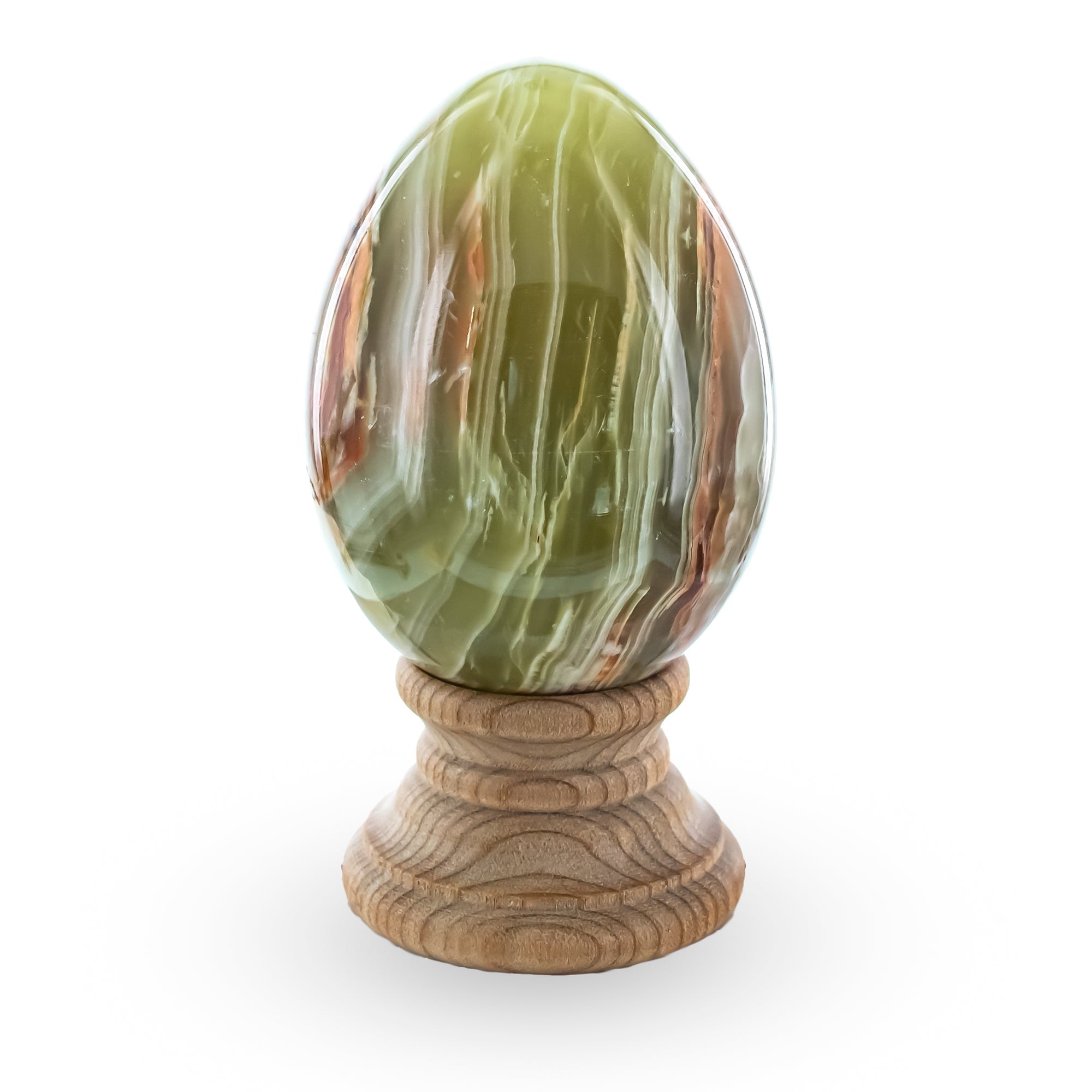 Multi Tones Polished Marble Stone Egg 3 Inches