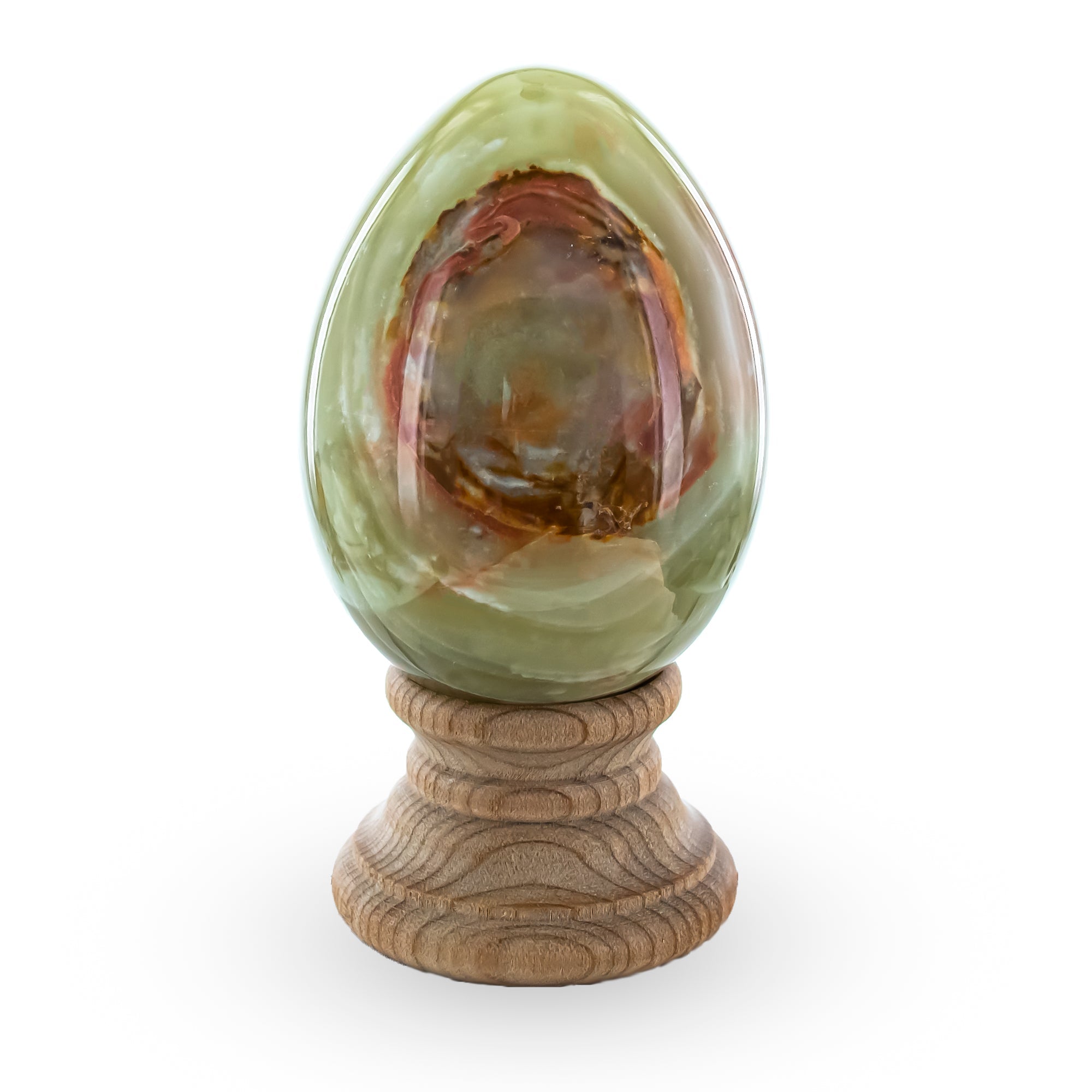 Multi Tones Polished Marble Stone Egg 3 Inches