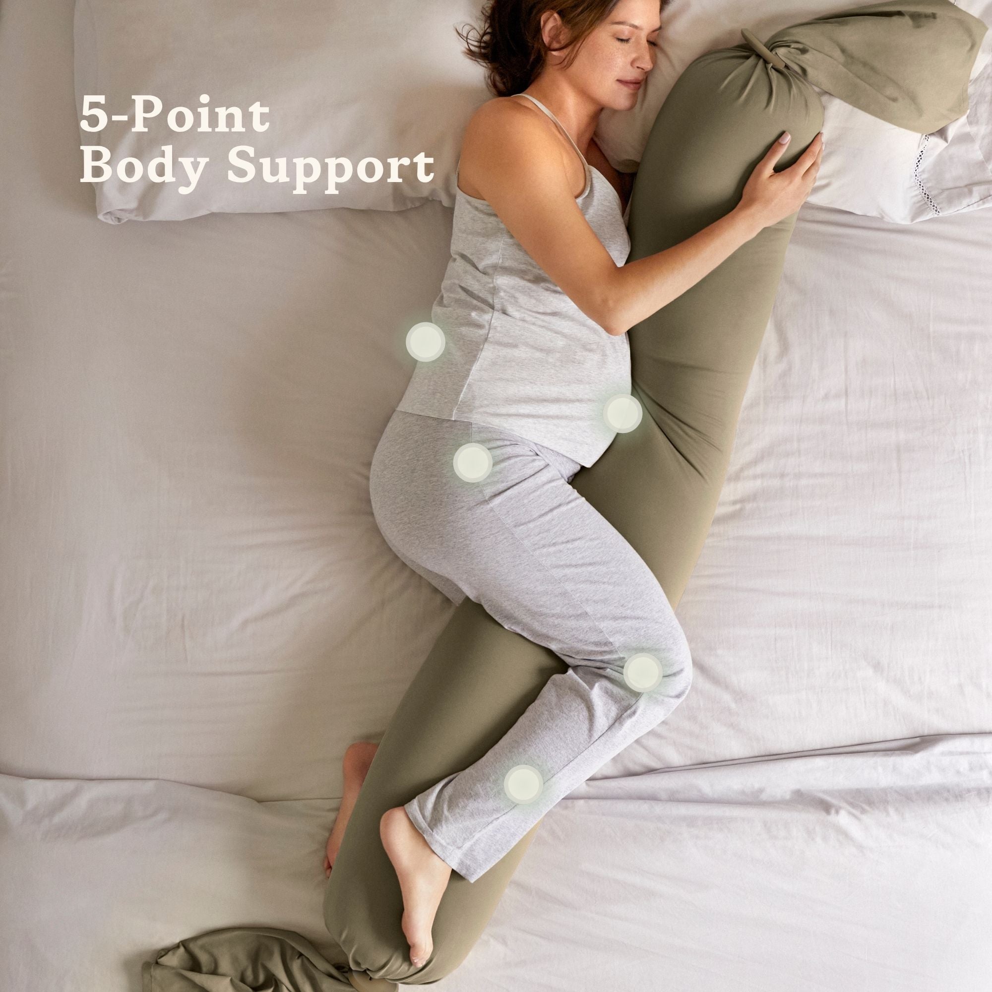 Pregnancy Pillow - Dusty Olive