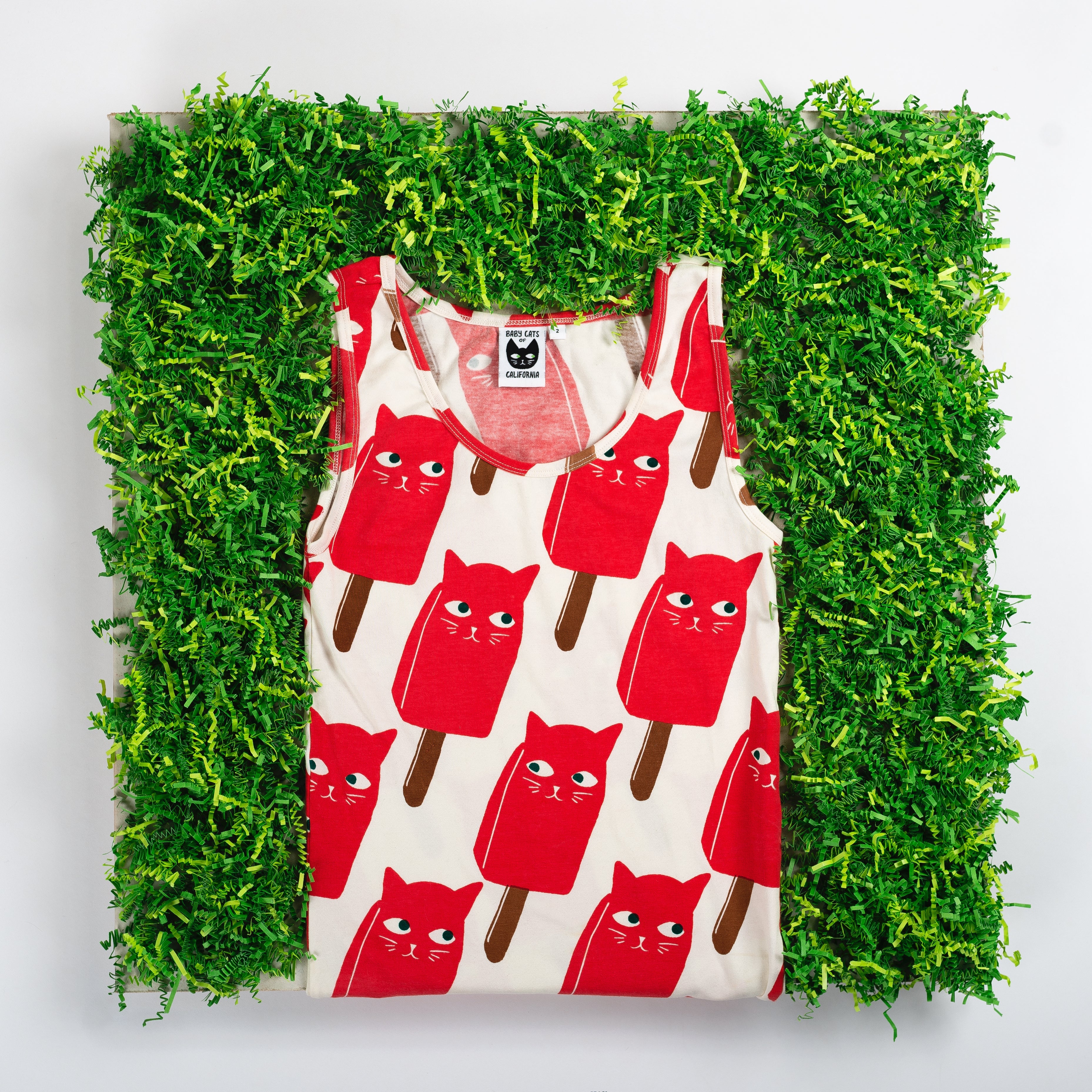 Adult Catsicle Tank Top