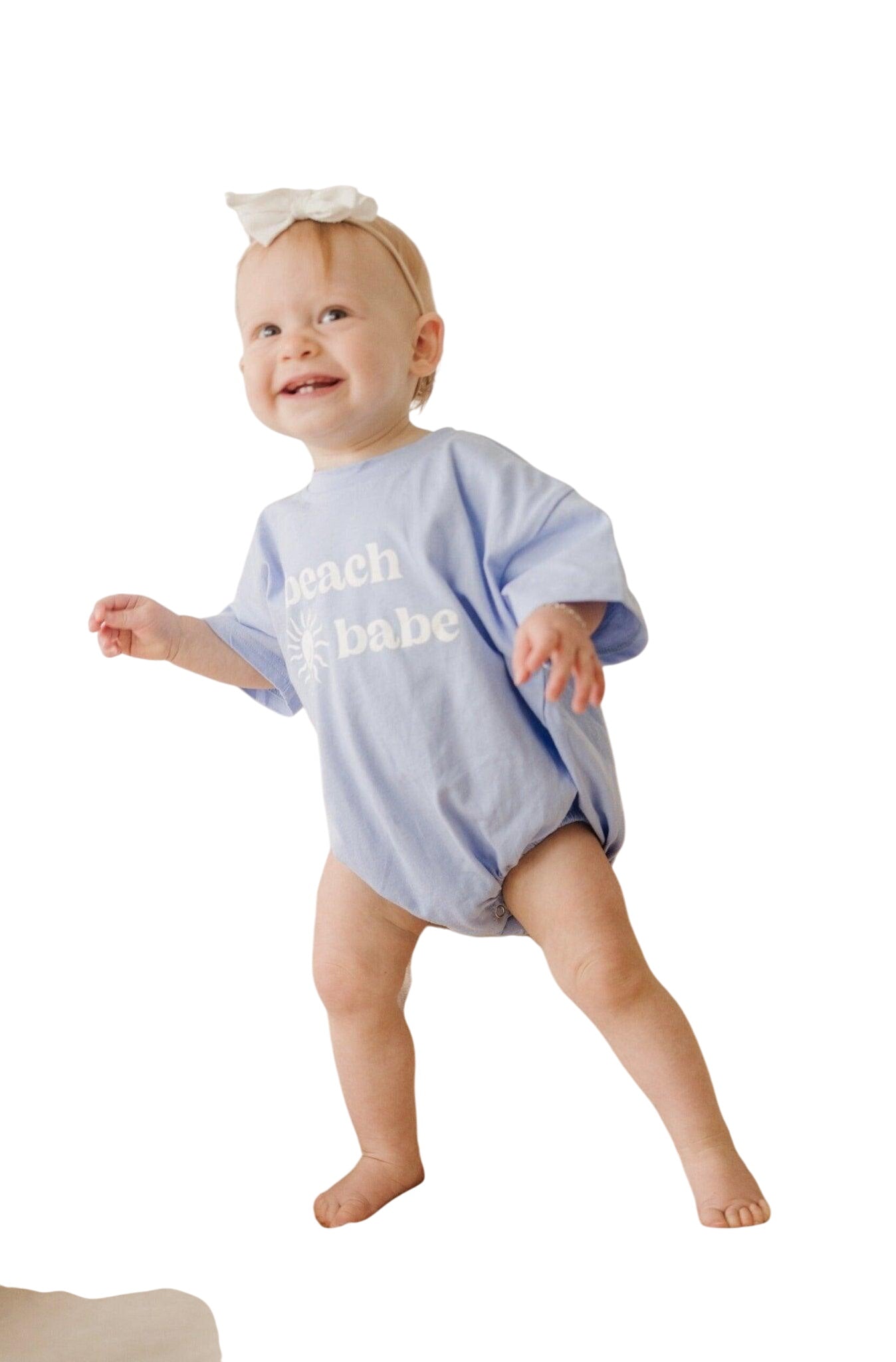 Beach Babe T-shirt Romper - More Colors