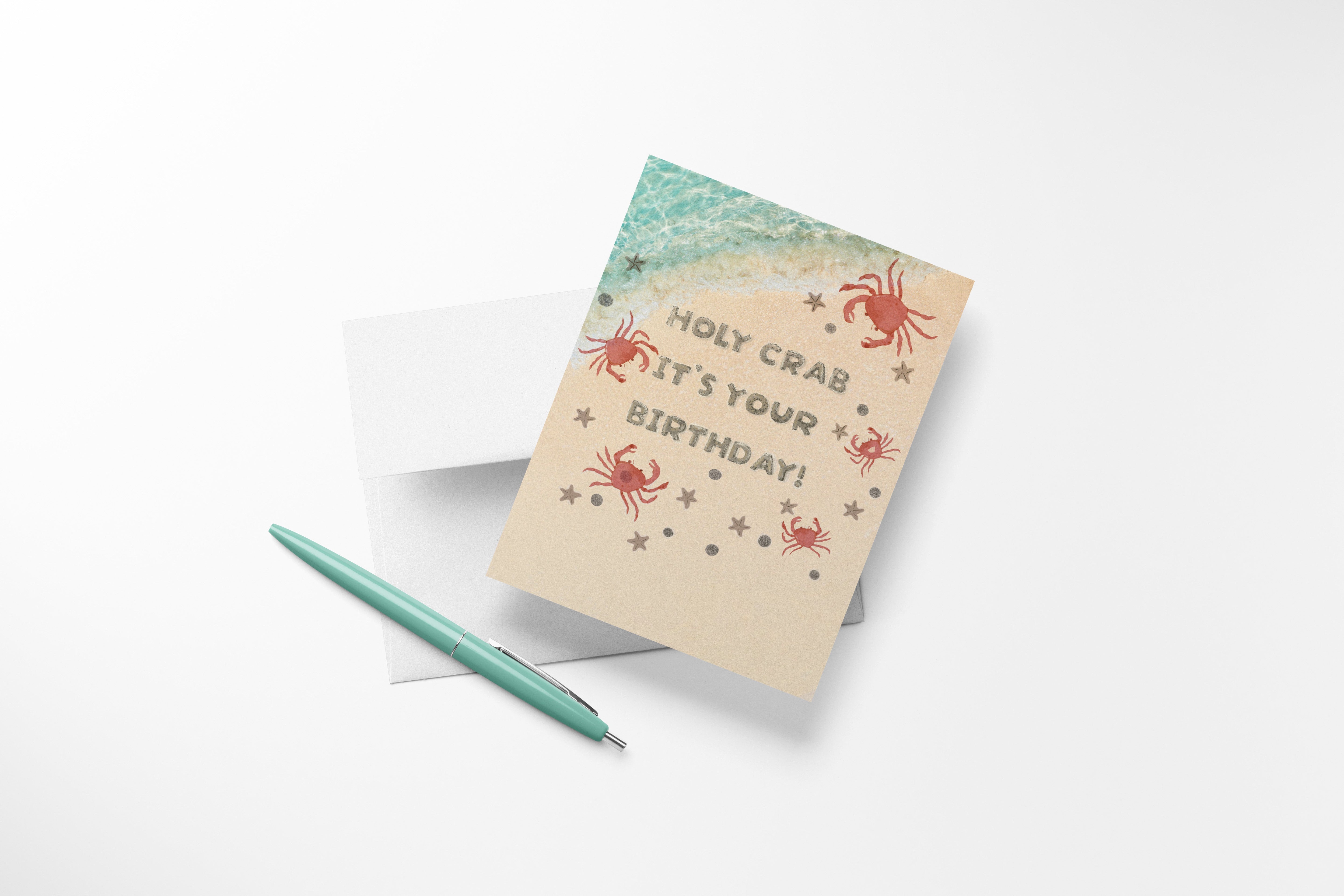 Holy Crab It's Your Birthday Greeting Card