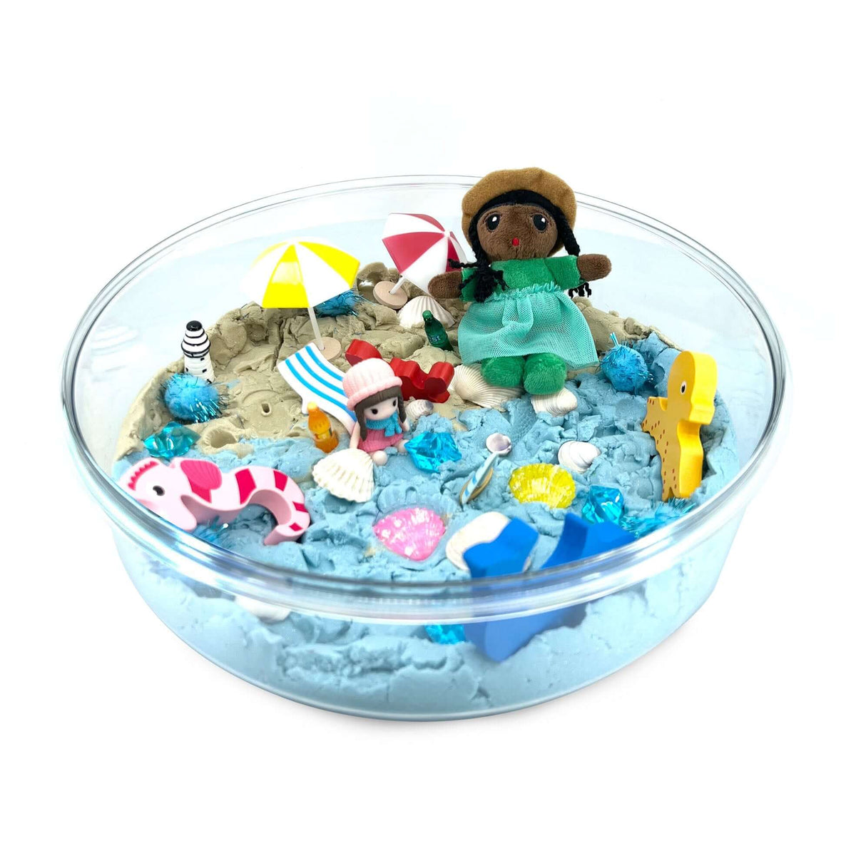 Beach Day, Ocean Theme Set With Kinetic Sand