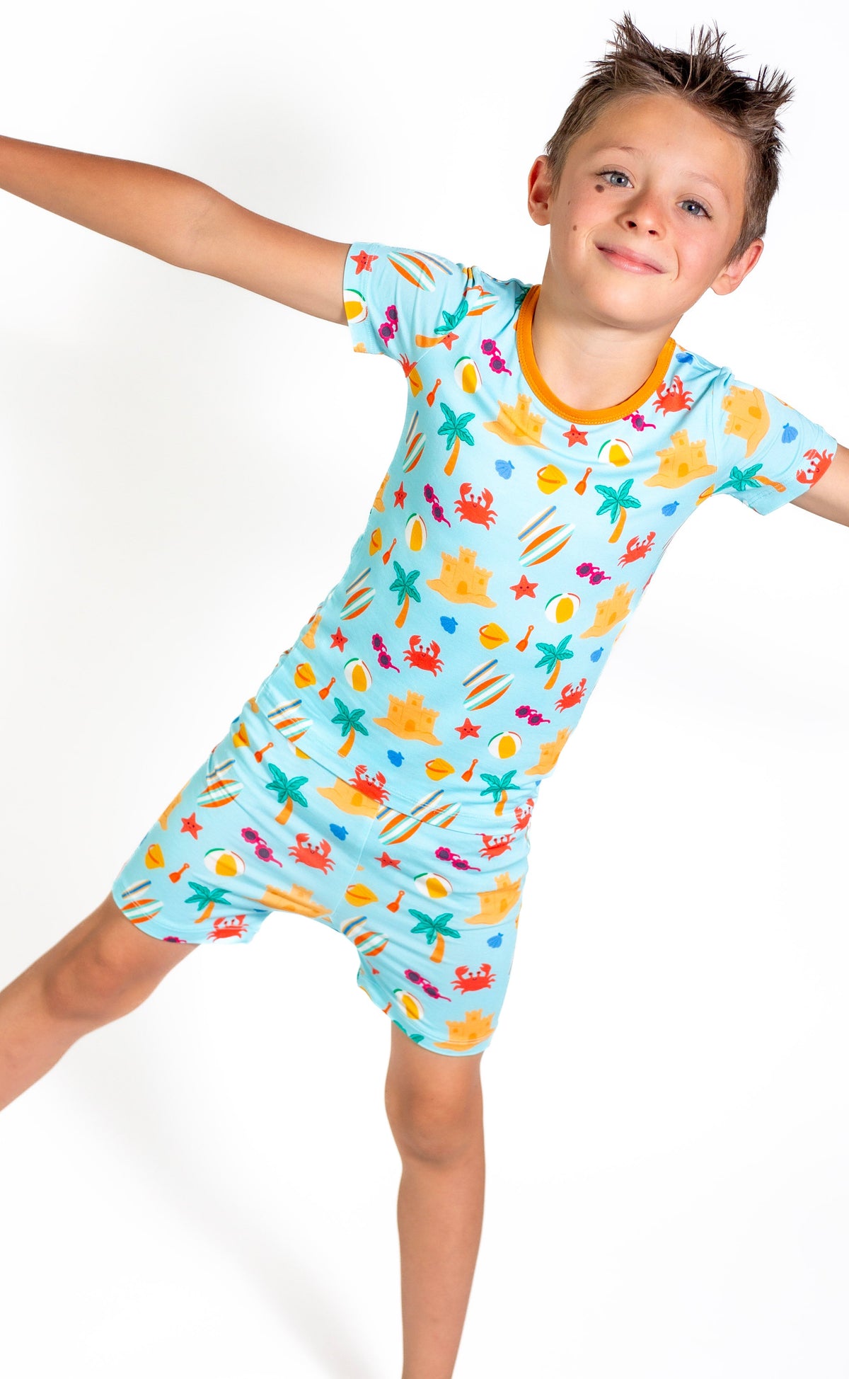 Beach Short Pajamas For Kids | Lightweight Summer Sleepwear |
