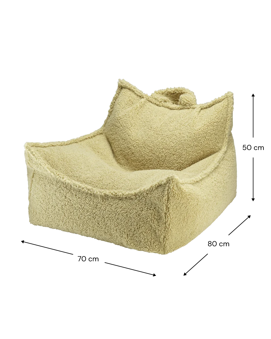 Matcha Beanbag Chair And Ottoman Set