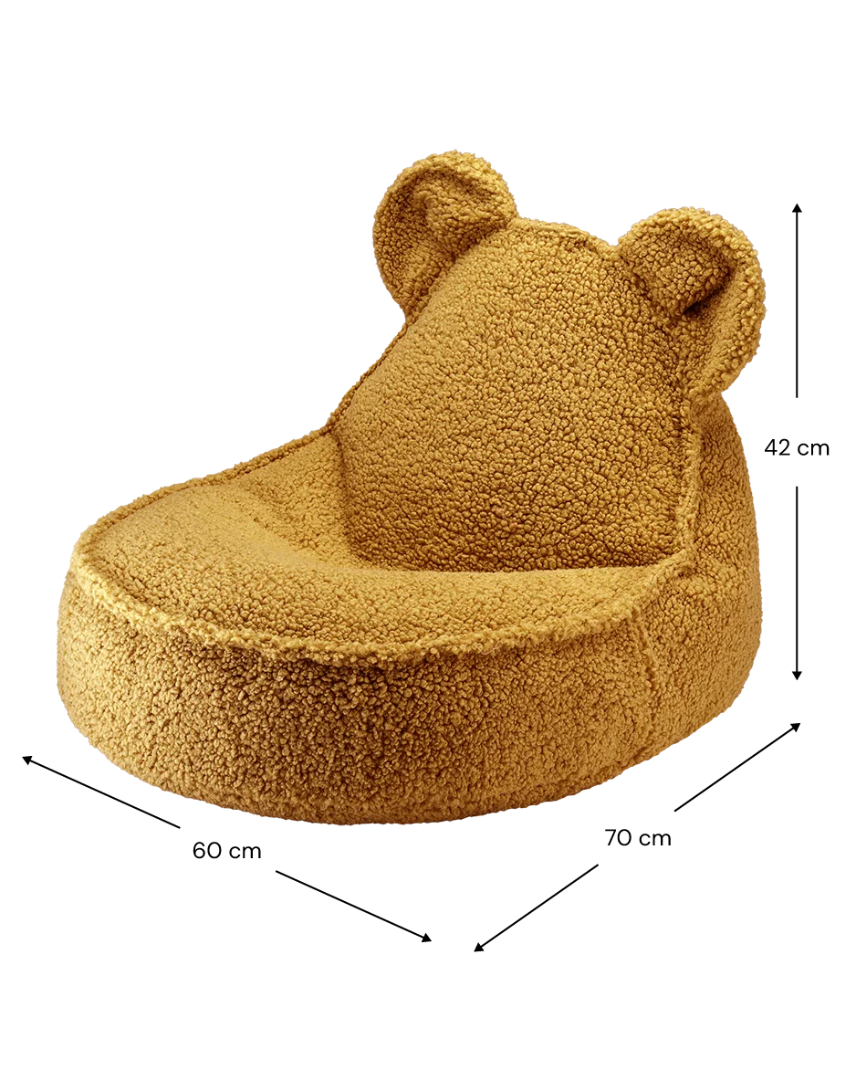 Maple Bear Beanbag And Ottoman Set
