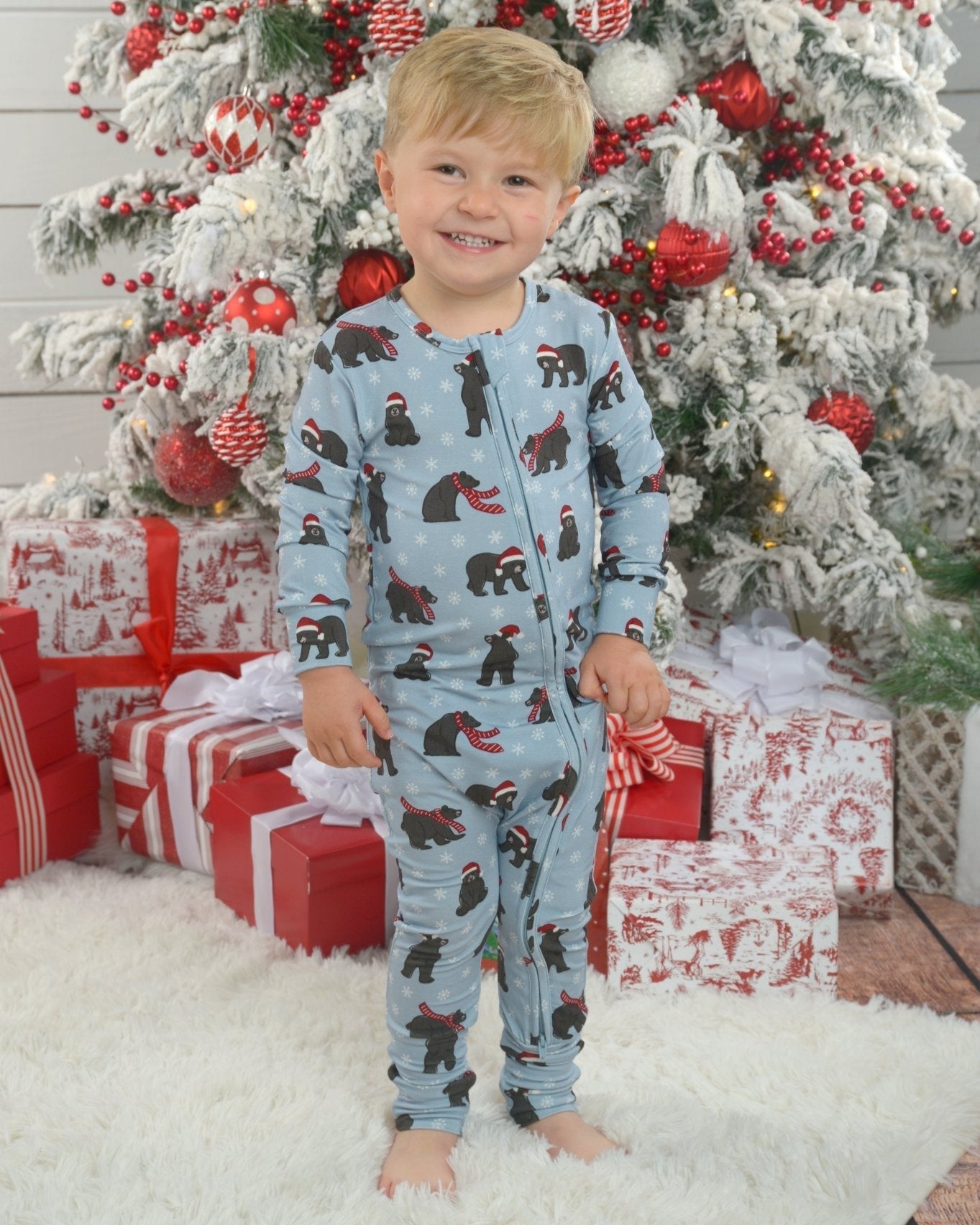 Bear-y Christmas Bamboo Romper