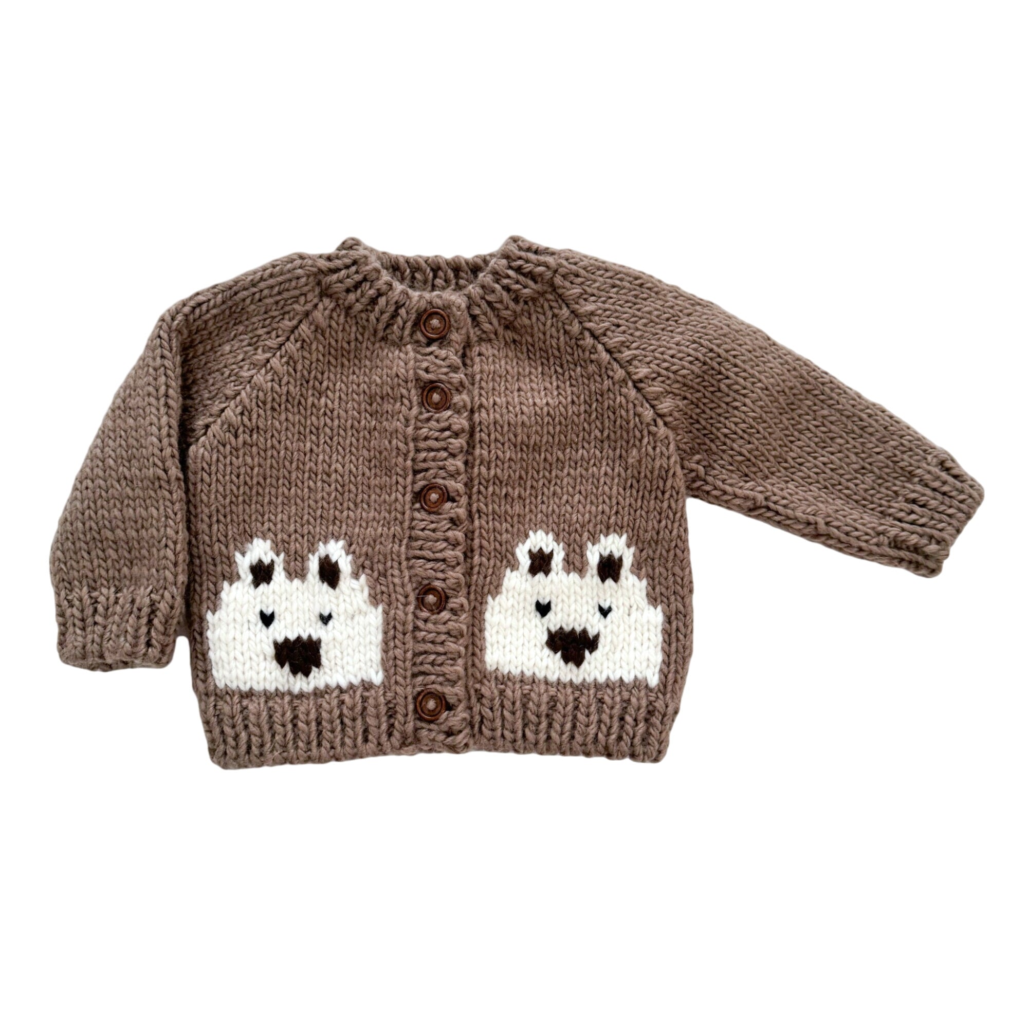 Bear Cardigan, Tan