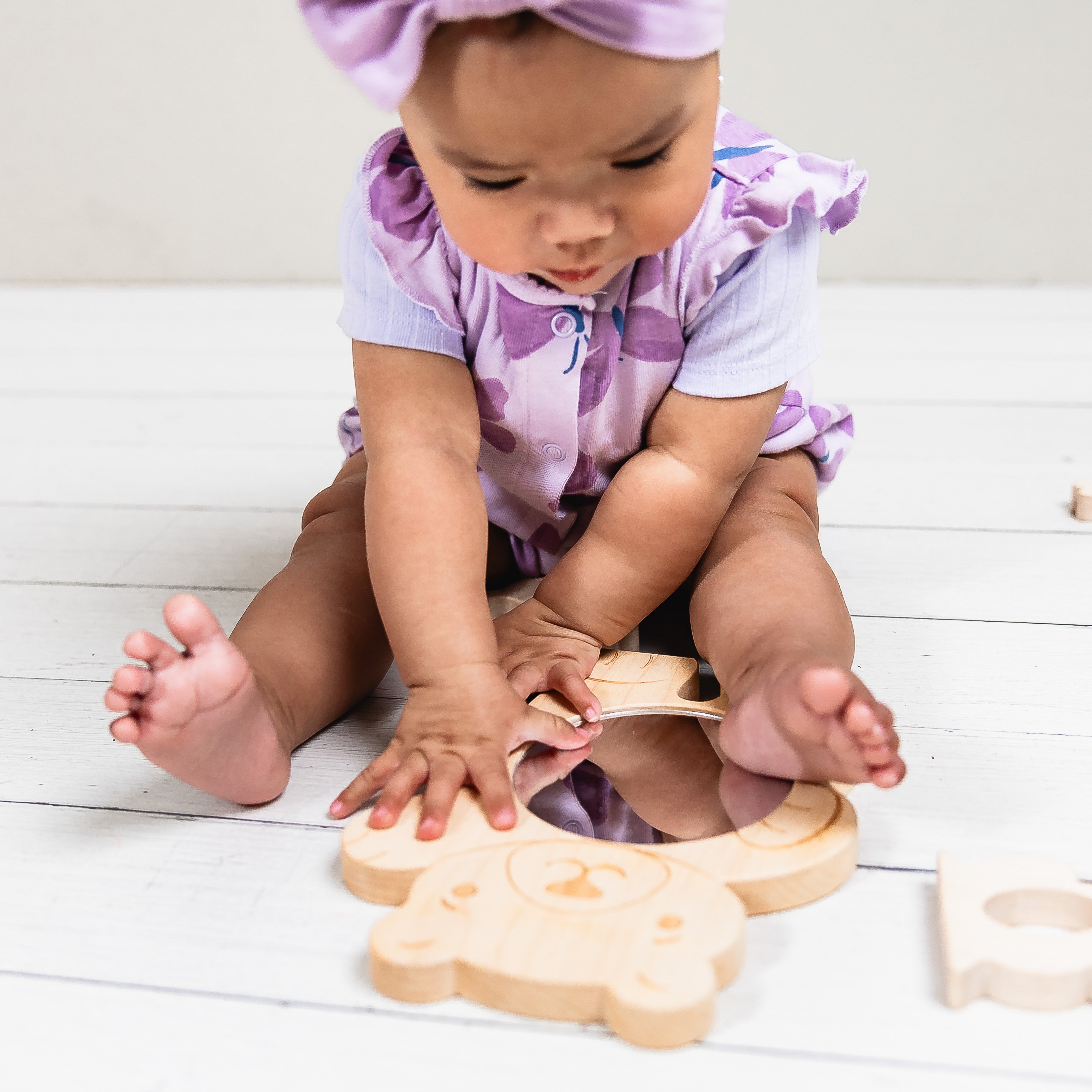 Look At Me! Little Explorers Baby's First Mirror - Friendly Bear | Made In The Usa 🇺🇸