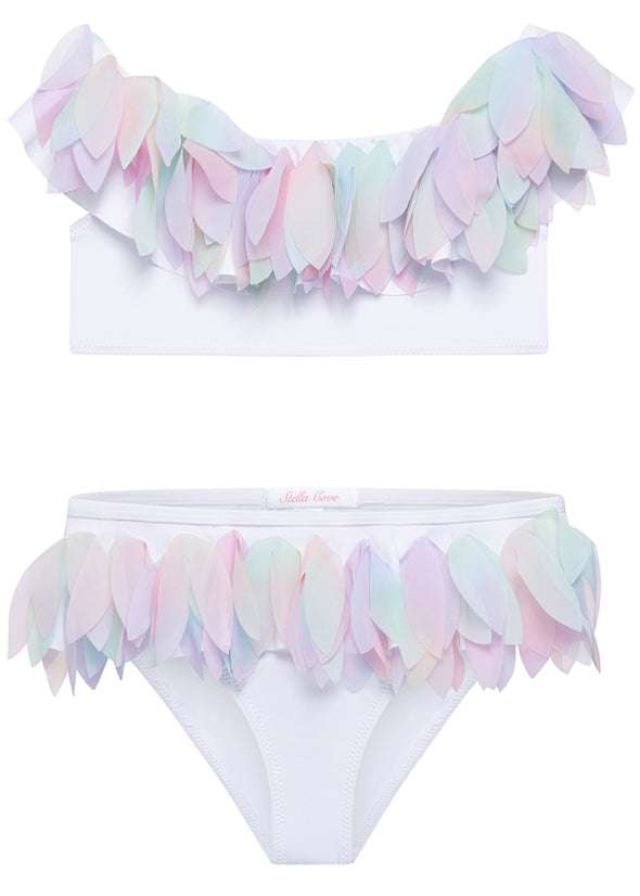 White Bikini With Unicorn Petals