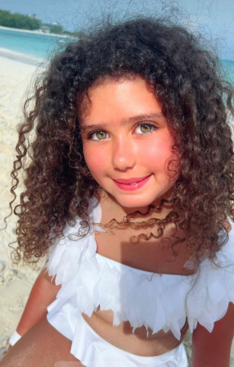 White Bikini With White Petals