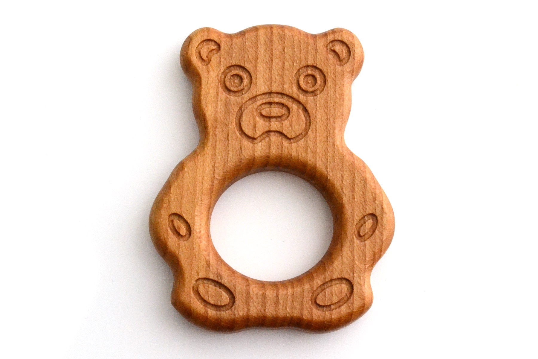 Organic Wooden Teether Toy Bear
