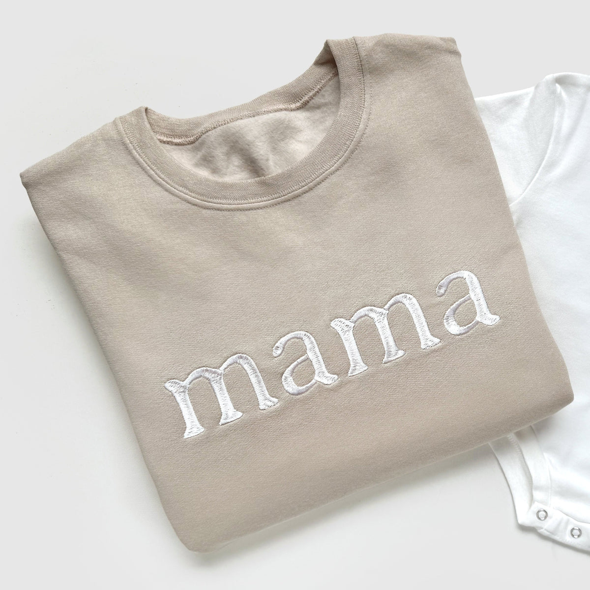 Custom Family Matching Sweatshirts | Embroidered Mama Dad & Baby