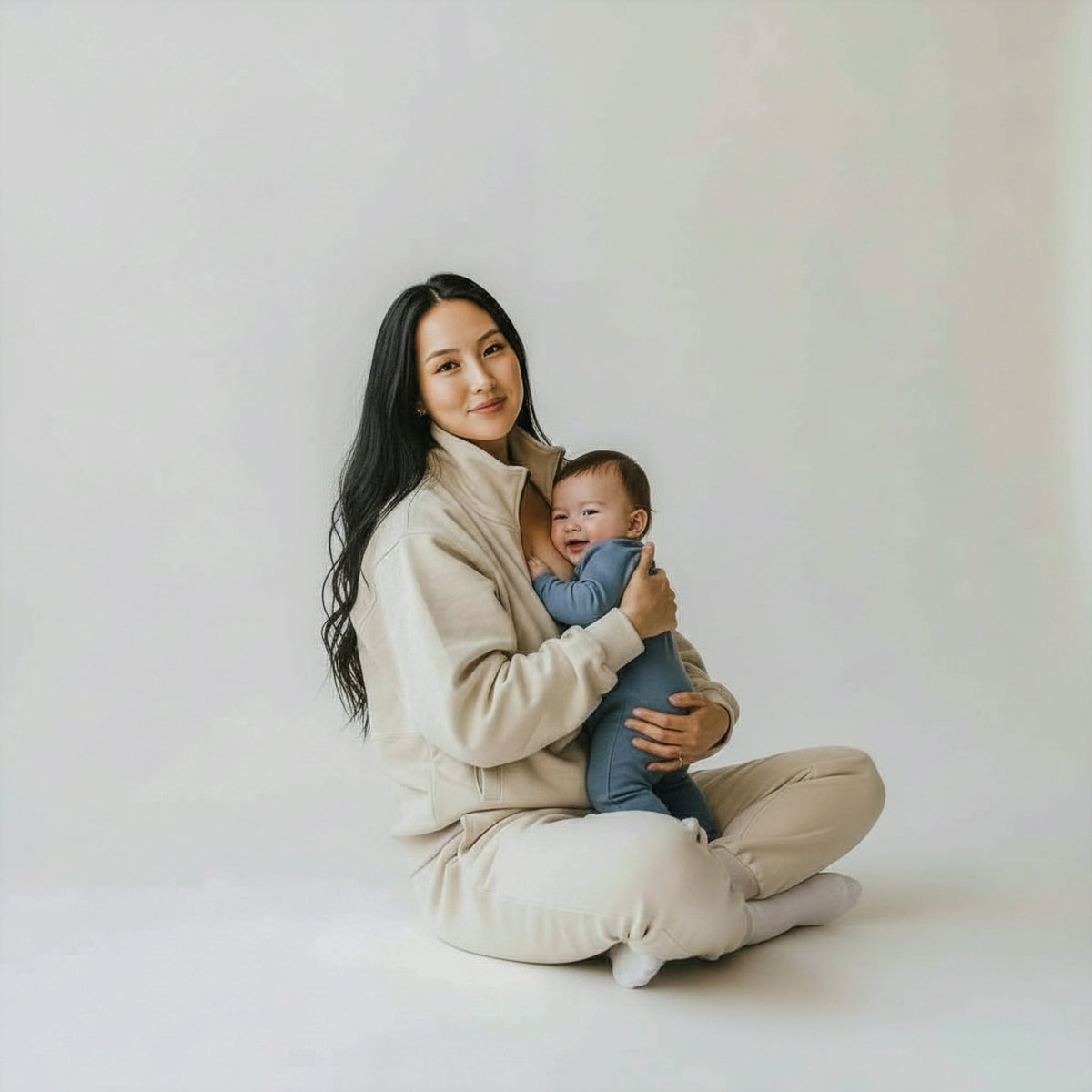 Half-zip Nursing Sweater