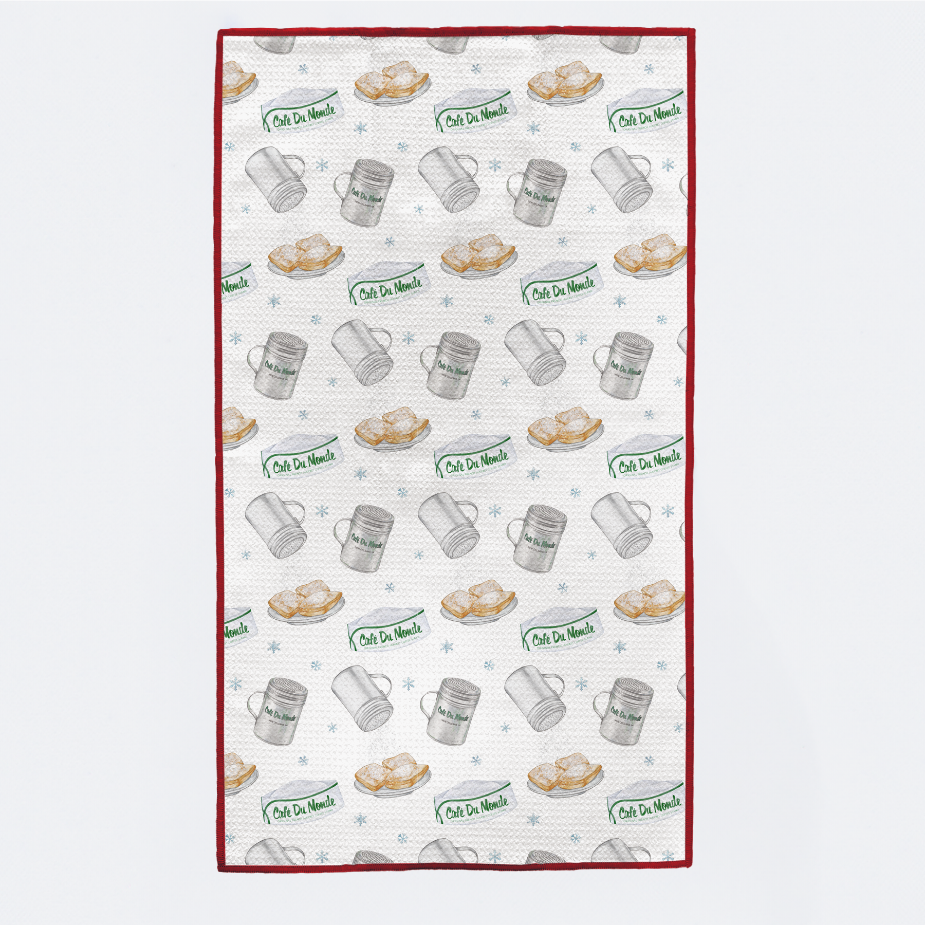 Let It Snow! Beignet Tree Kitchen Towel