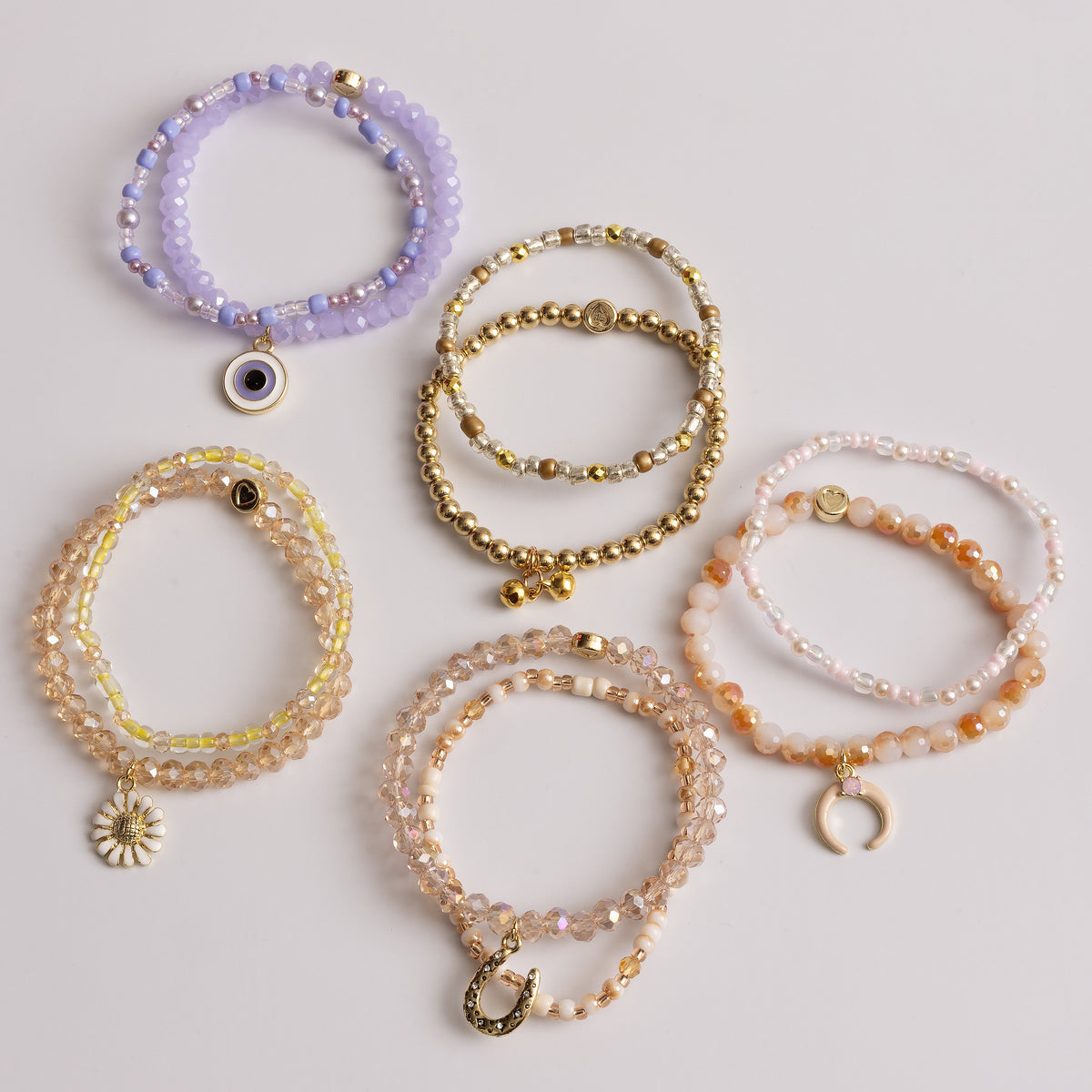 Gold Fairy Bells Bracelet Duo