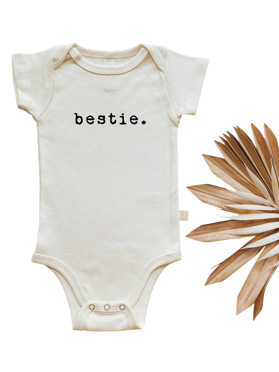 Bestie Organic Cotton Baby Bodysuit Short Sleeve