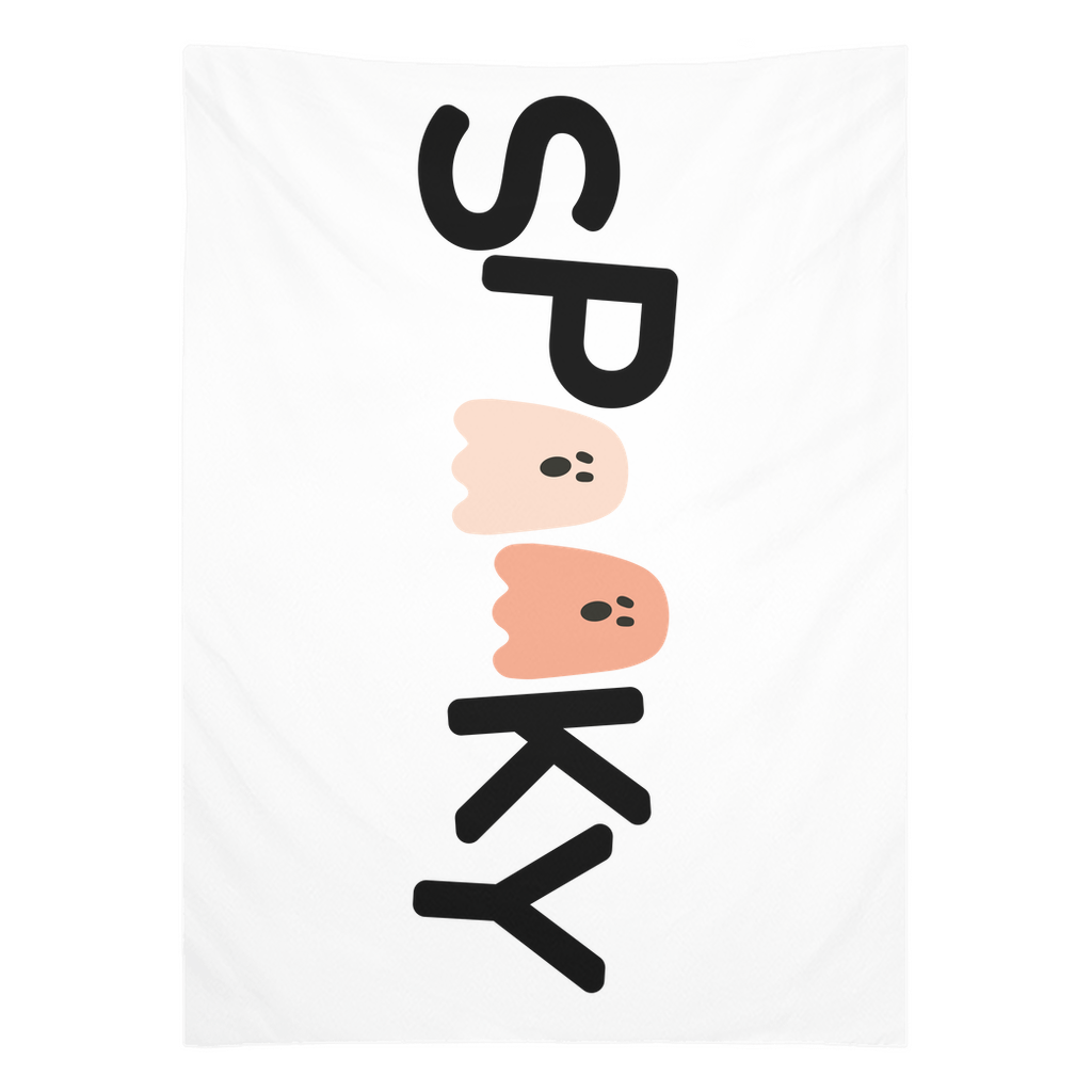 Spooky Tapestry, Wall Decor, Banner, Halloween Banner, Boo Banner, Halloween Decor