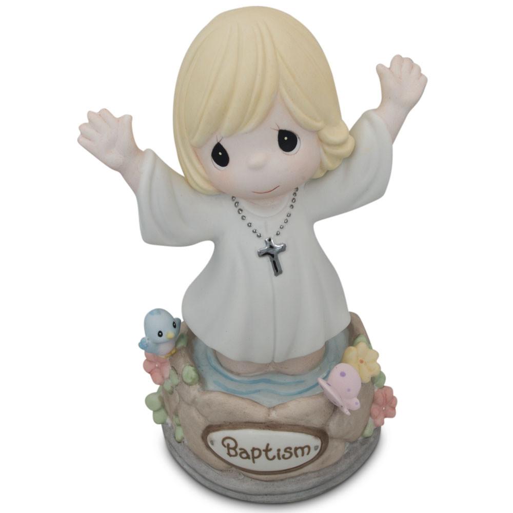 Girl Immersed In God's Love Porcelain Communion Figurine 5.5 Inches