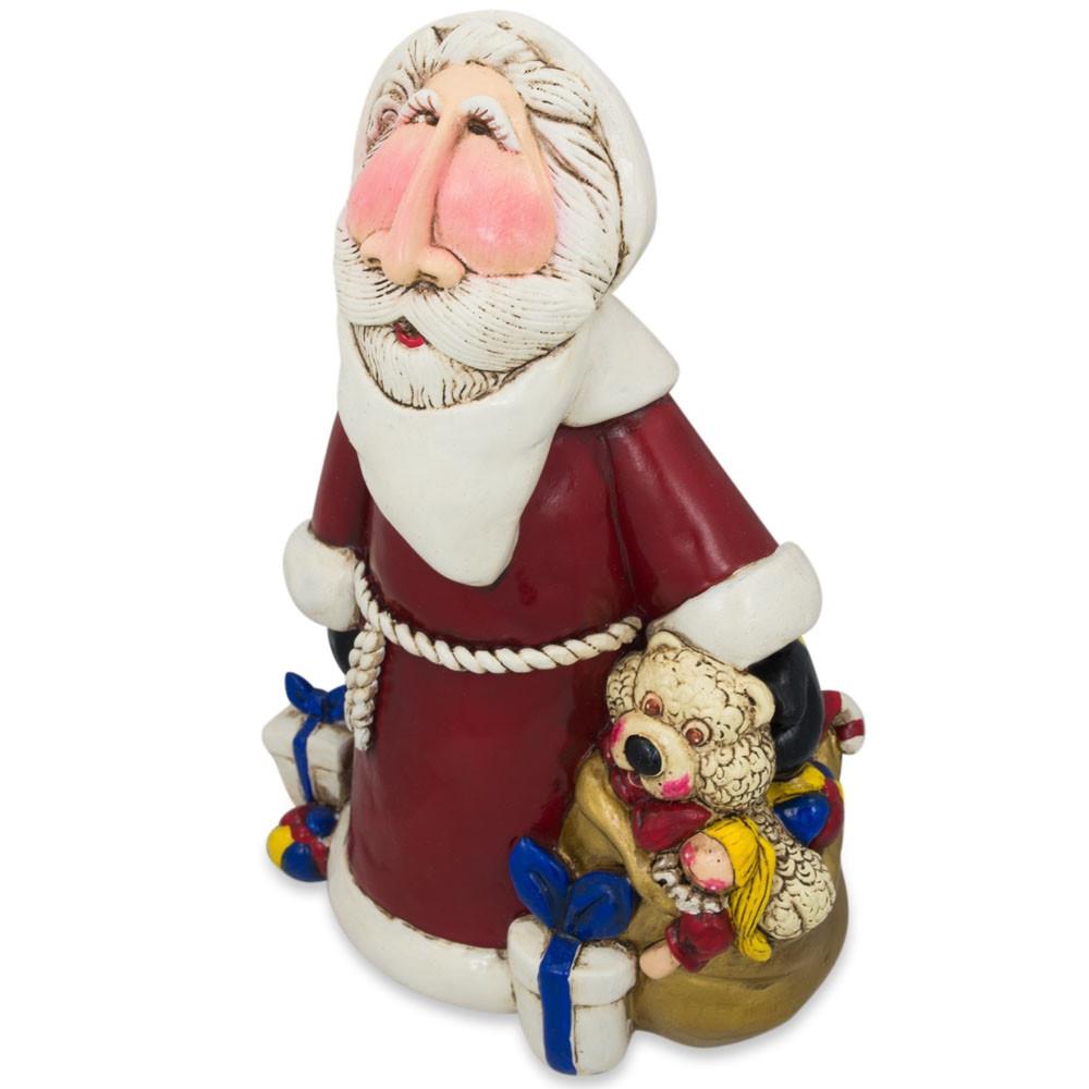 Santa With Gifts Resin Figurine 7.5 Inches