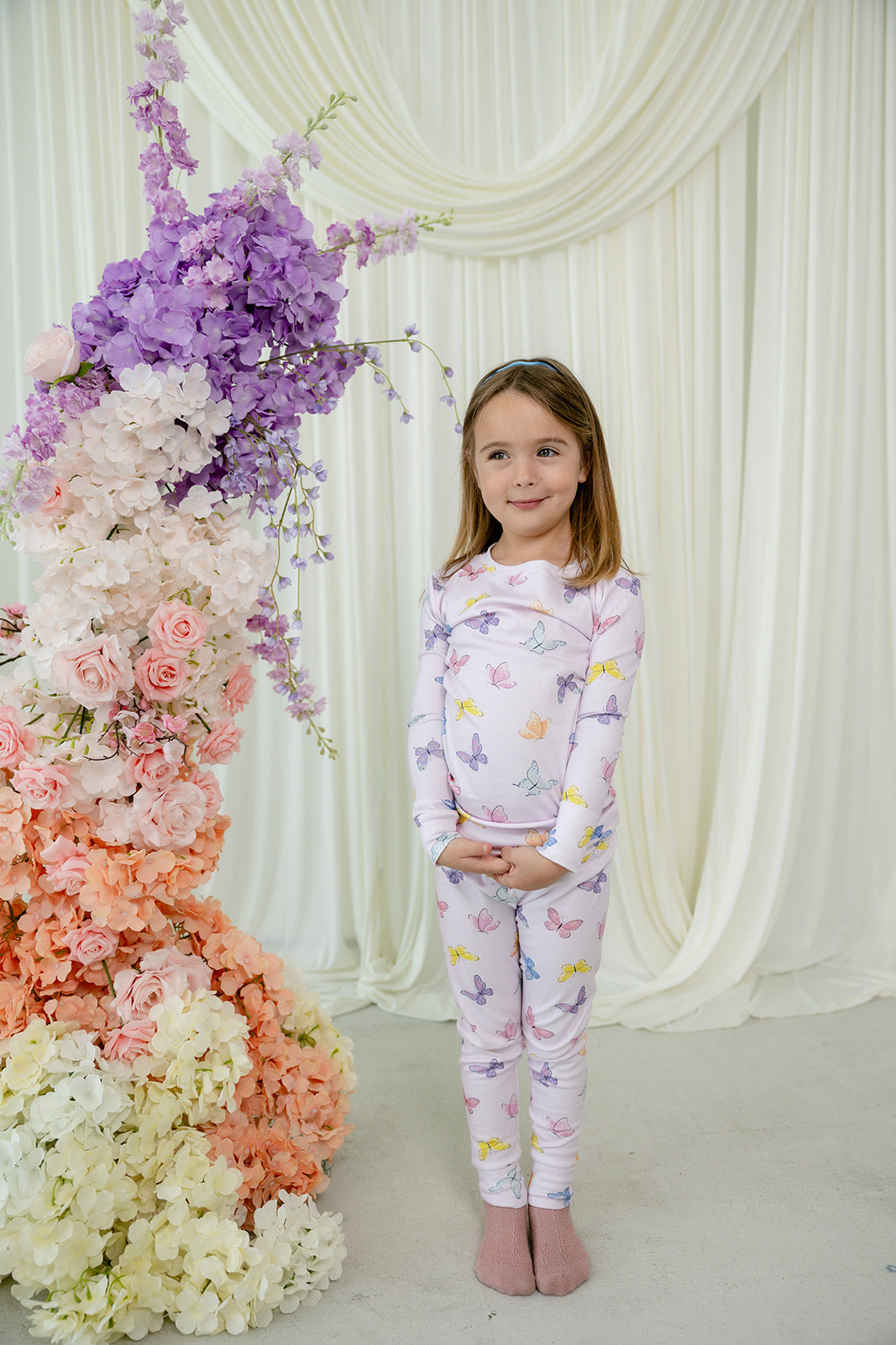 Butterfly Long Sleeve Pajama Set