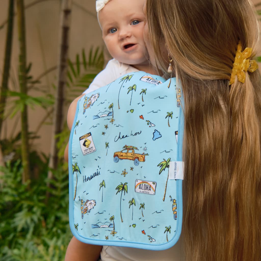 We Go Holoholo Burp Cloth